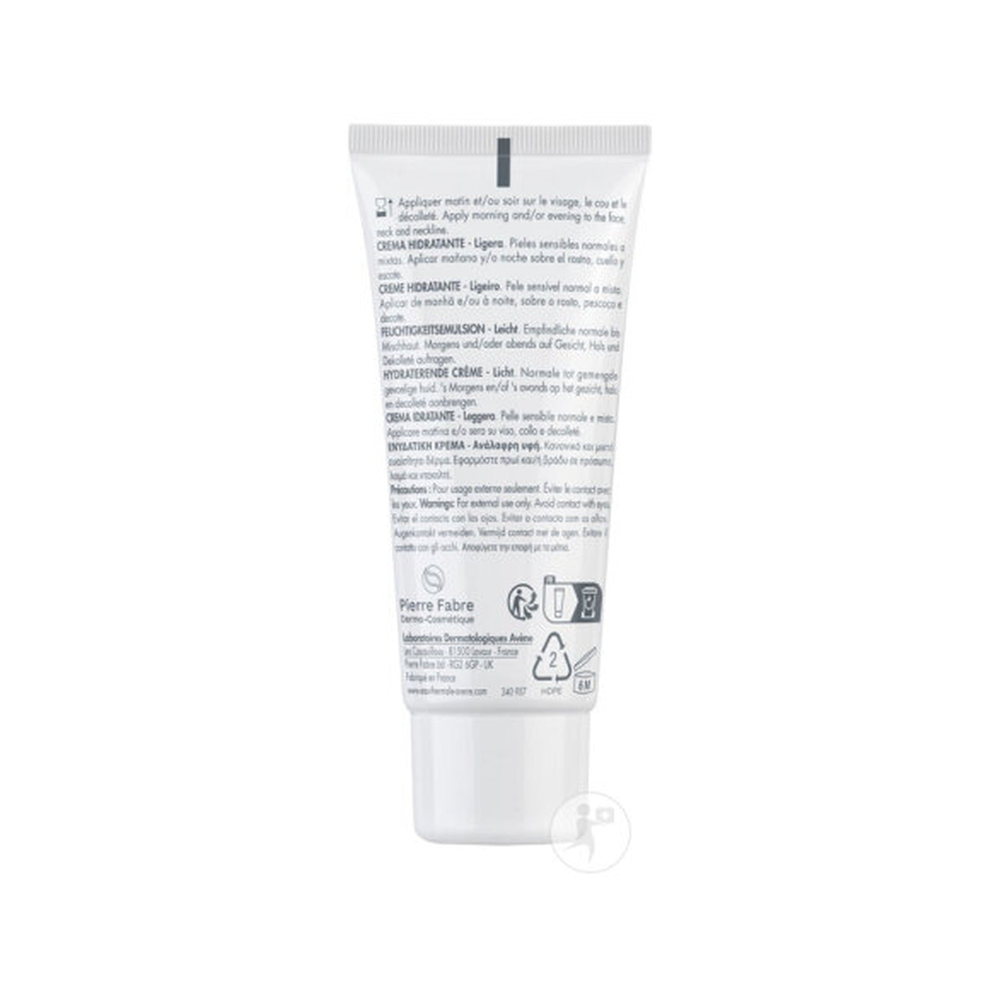 Avène Hydrance Légère Crème Hydratante Peau Sensible Normale À Mixte 40ml
