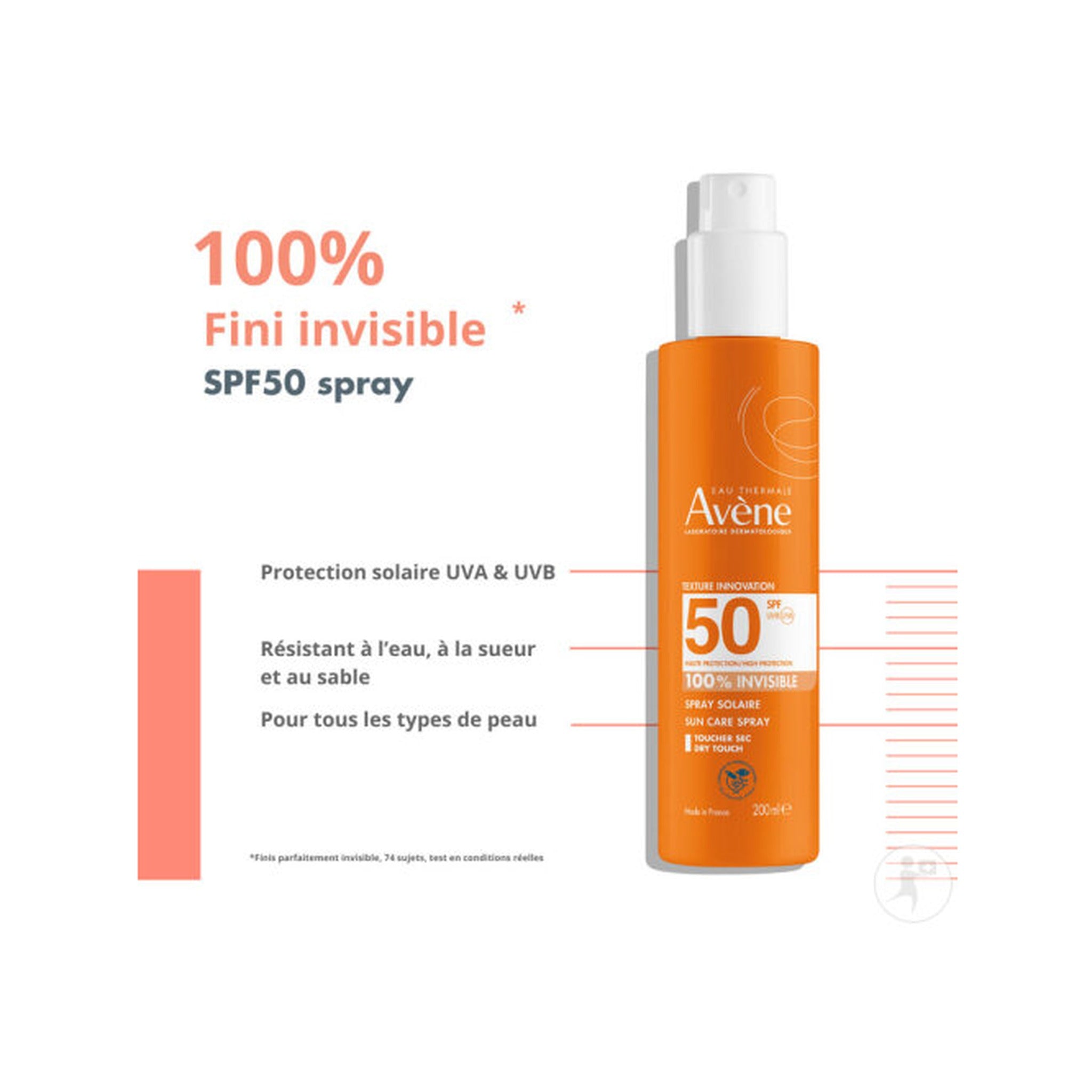Avène IP50 Spray Solaire 100% Invisible 200ml