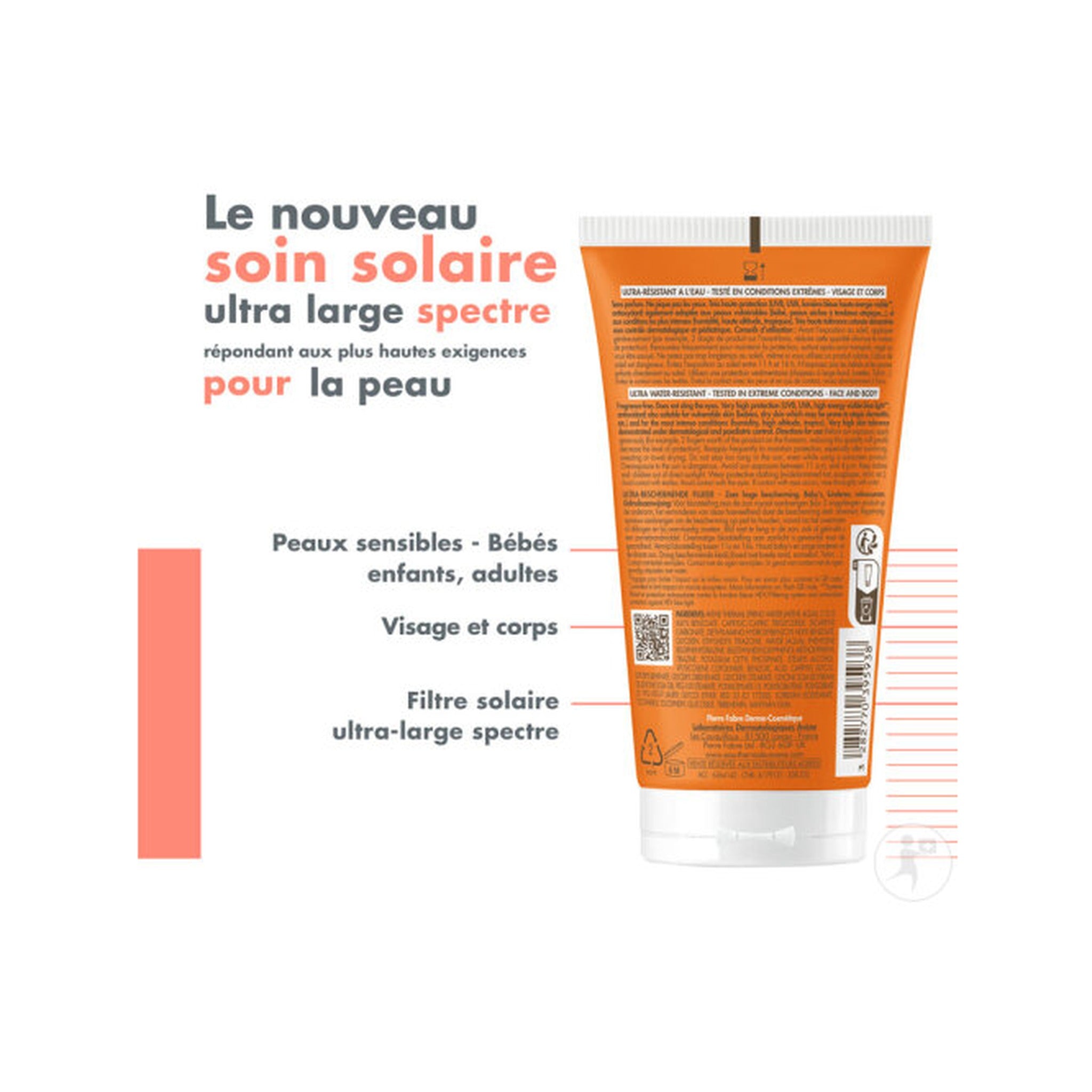 Avène  Solaire Intense Protect IP50+ Peau Très Sensible Vulnérable 150ml