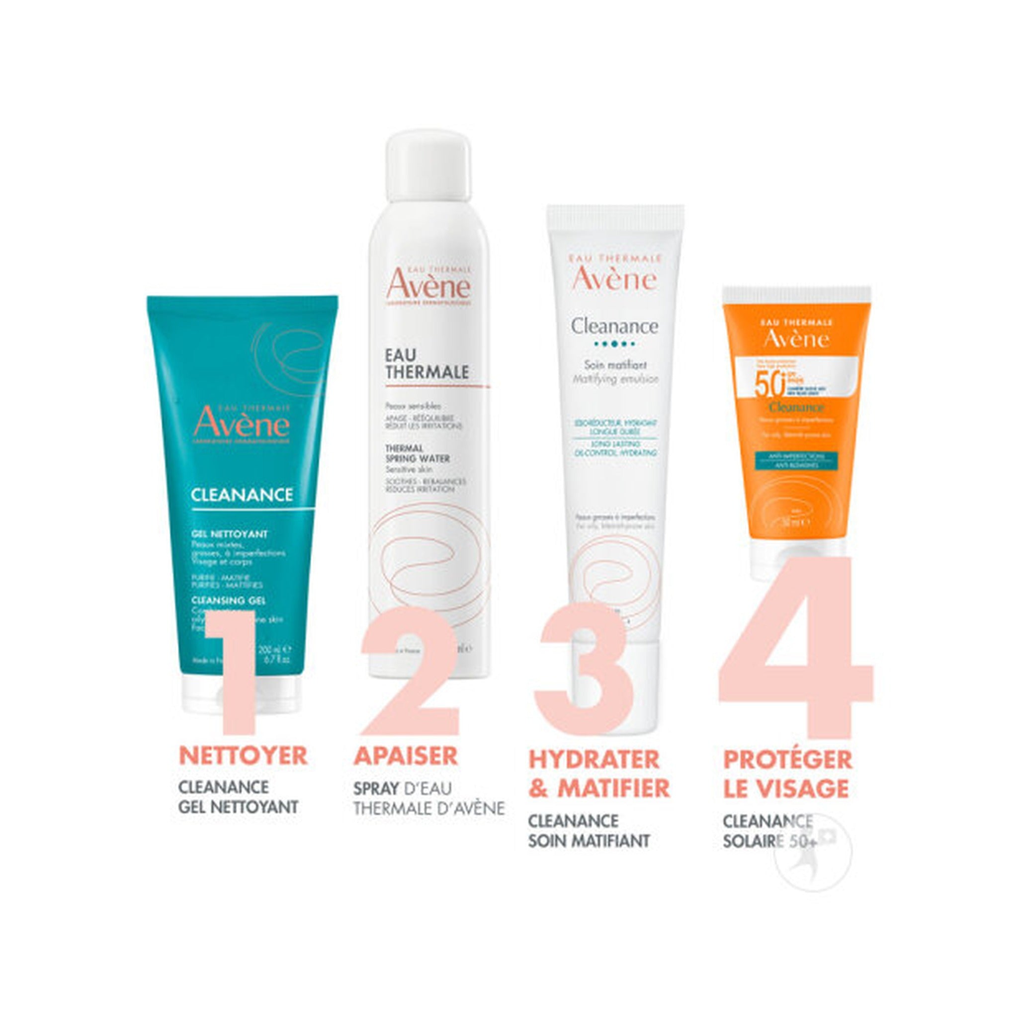 Avène Solaire IP50+ Cleanance Très Haute Protection Peau Grasse À Imperfections 50ml