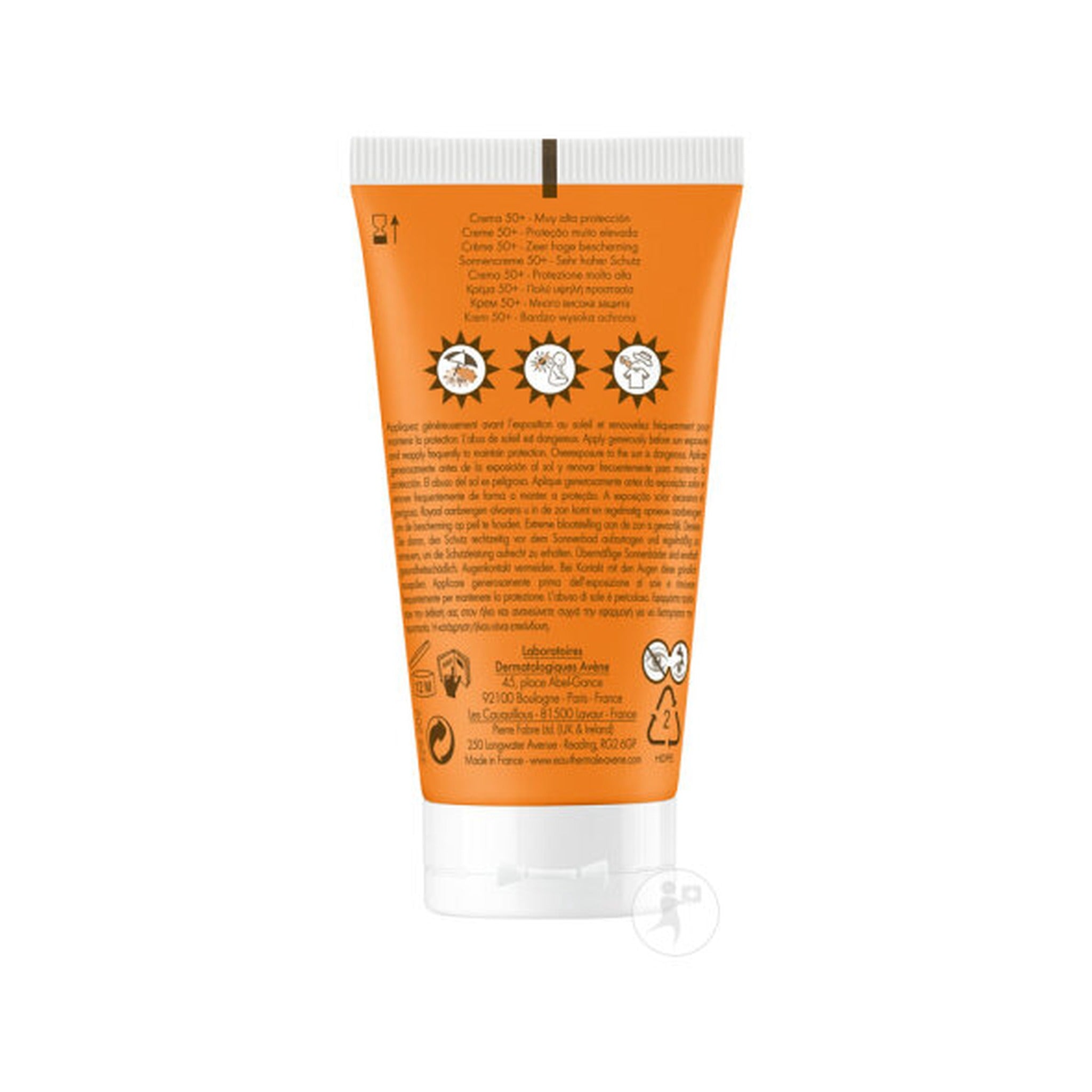 Avène Solaire IP50+ Crème Très Haute Protection Peau Sensible 50ml