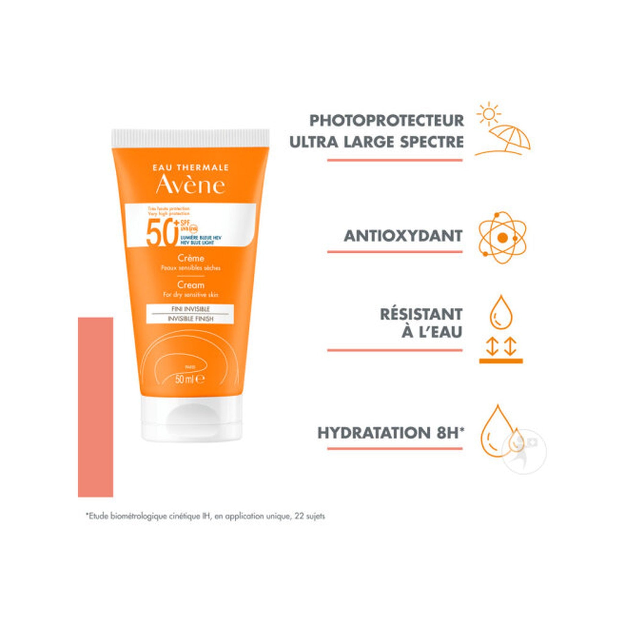 Avène Solaire IP50+ Crème Très Haute Protection Peau Sensible 50ml
