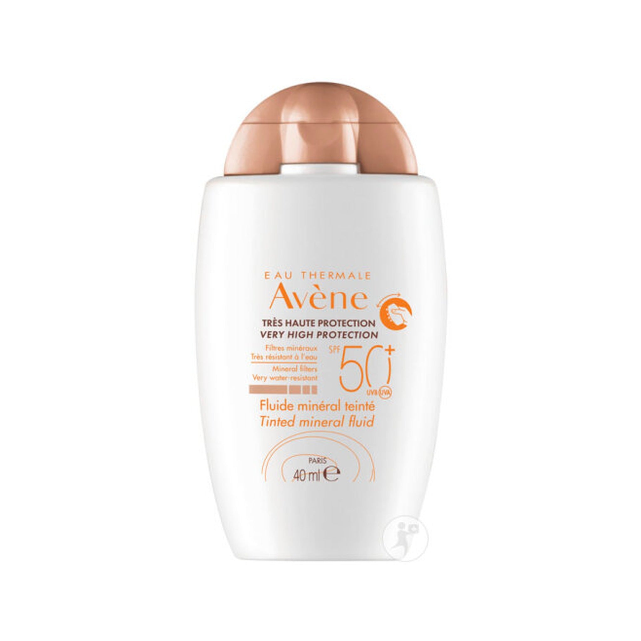 Avène Solaire IP50+ Fluide Minéral Teinté Très Haute Protection Peau Sensible Intolérante 40ml