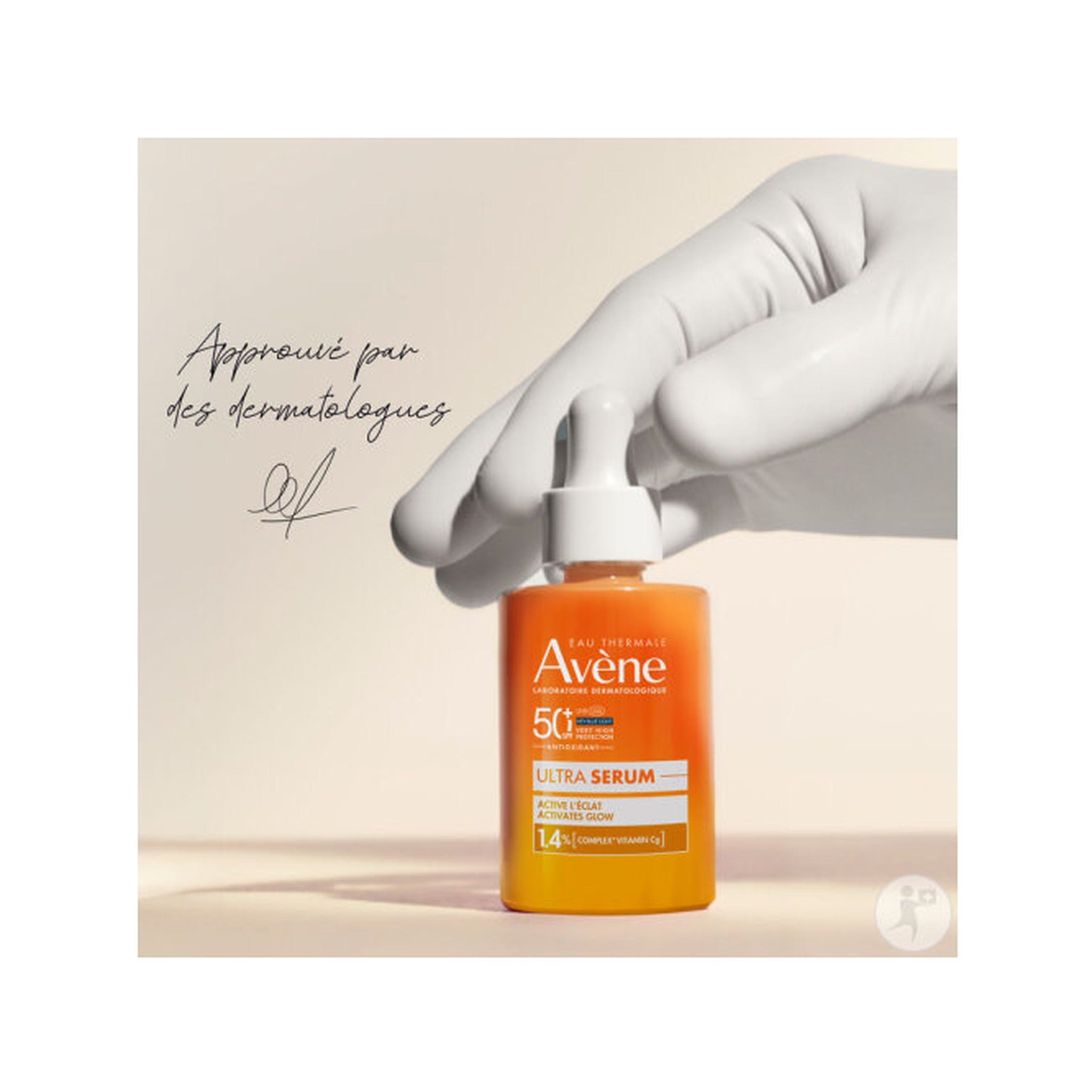 Avène Solaire Ultra Sérum IP50+ Activateur D'Éclat Vitamine Cg Peau Sensible 30ml