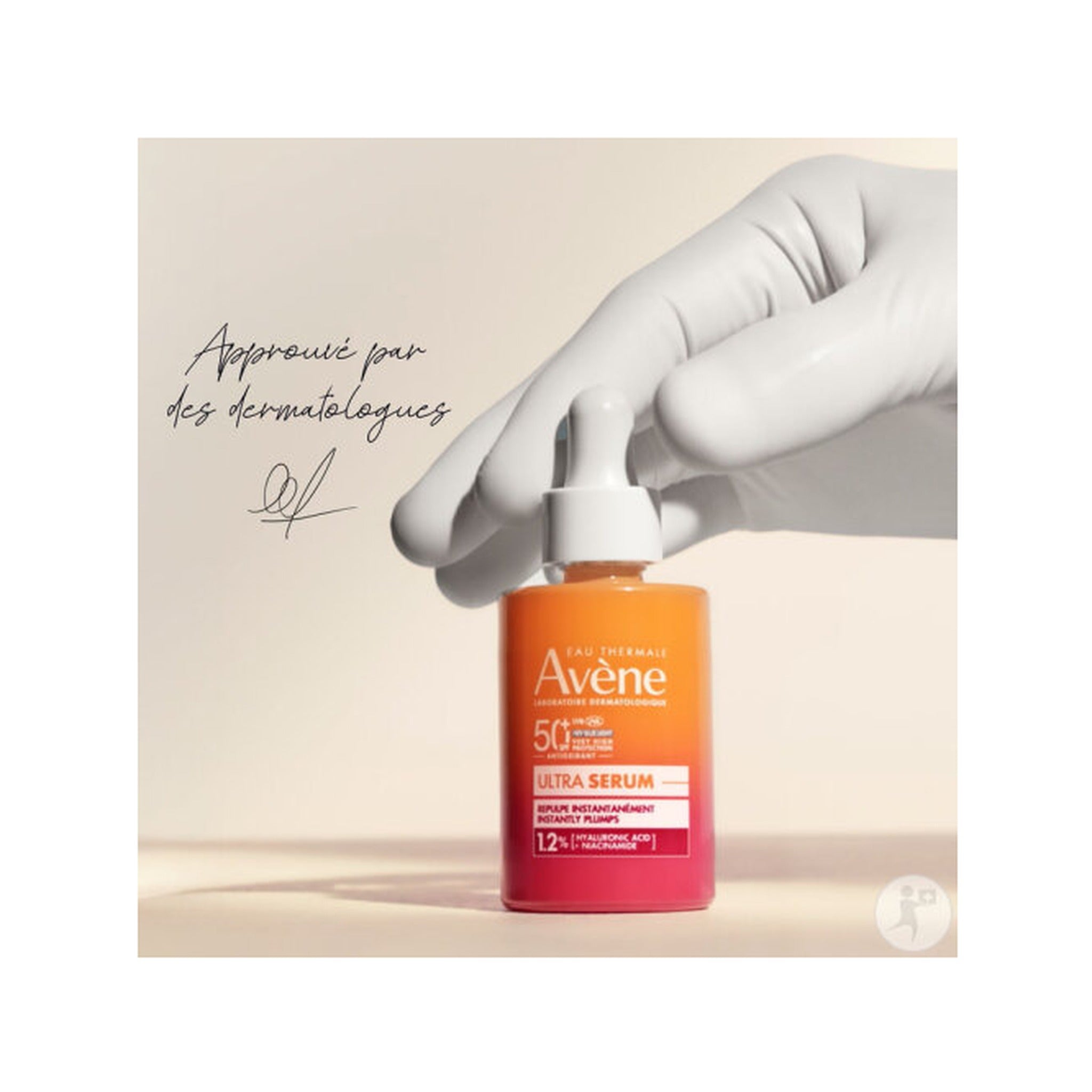 Avène Solaire Ultra Sérum IP50+ Repulpant Anti-Âge HA & Niacinamide Peau Sensible 30ml