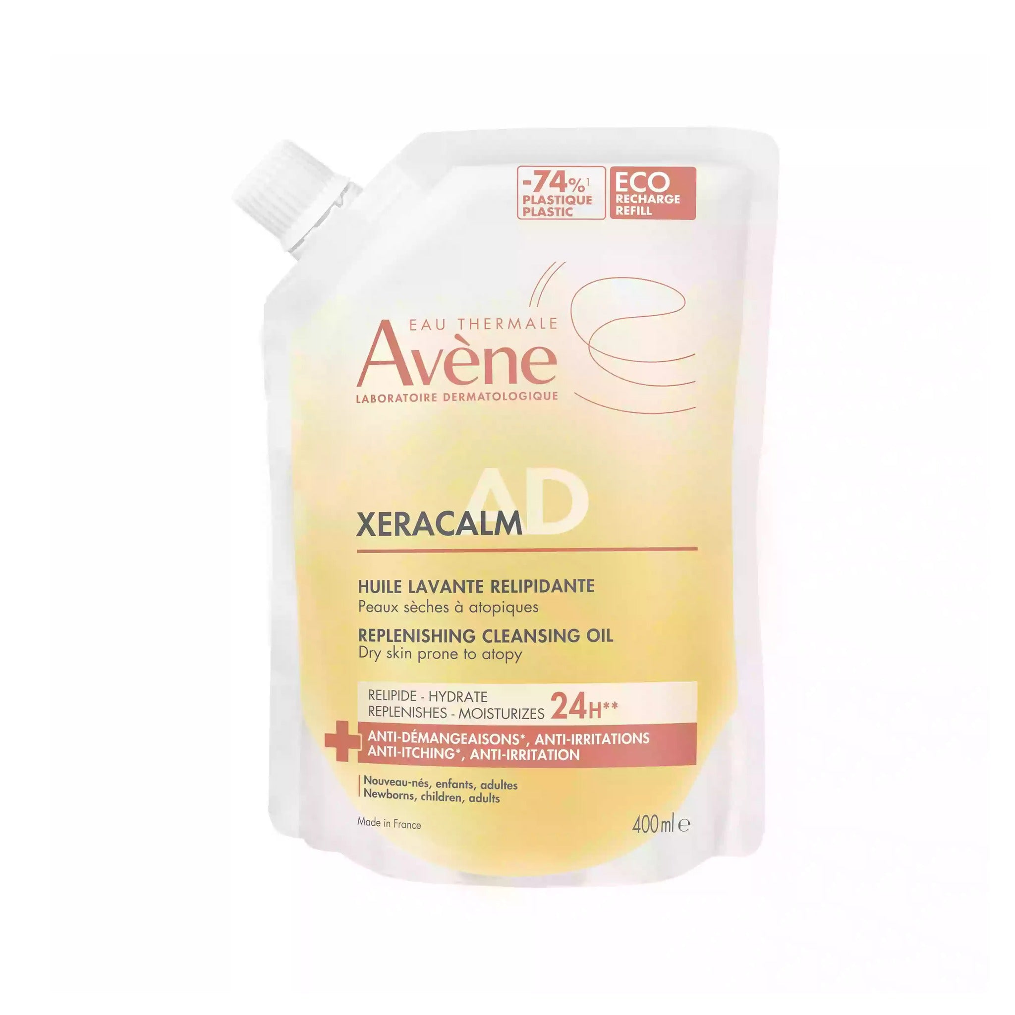 Avène Xeracalm A.D Huile Lavante Relipidante Peau Très Sèche Eczéma Atopique/Démangeaisons 750ml