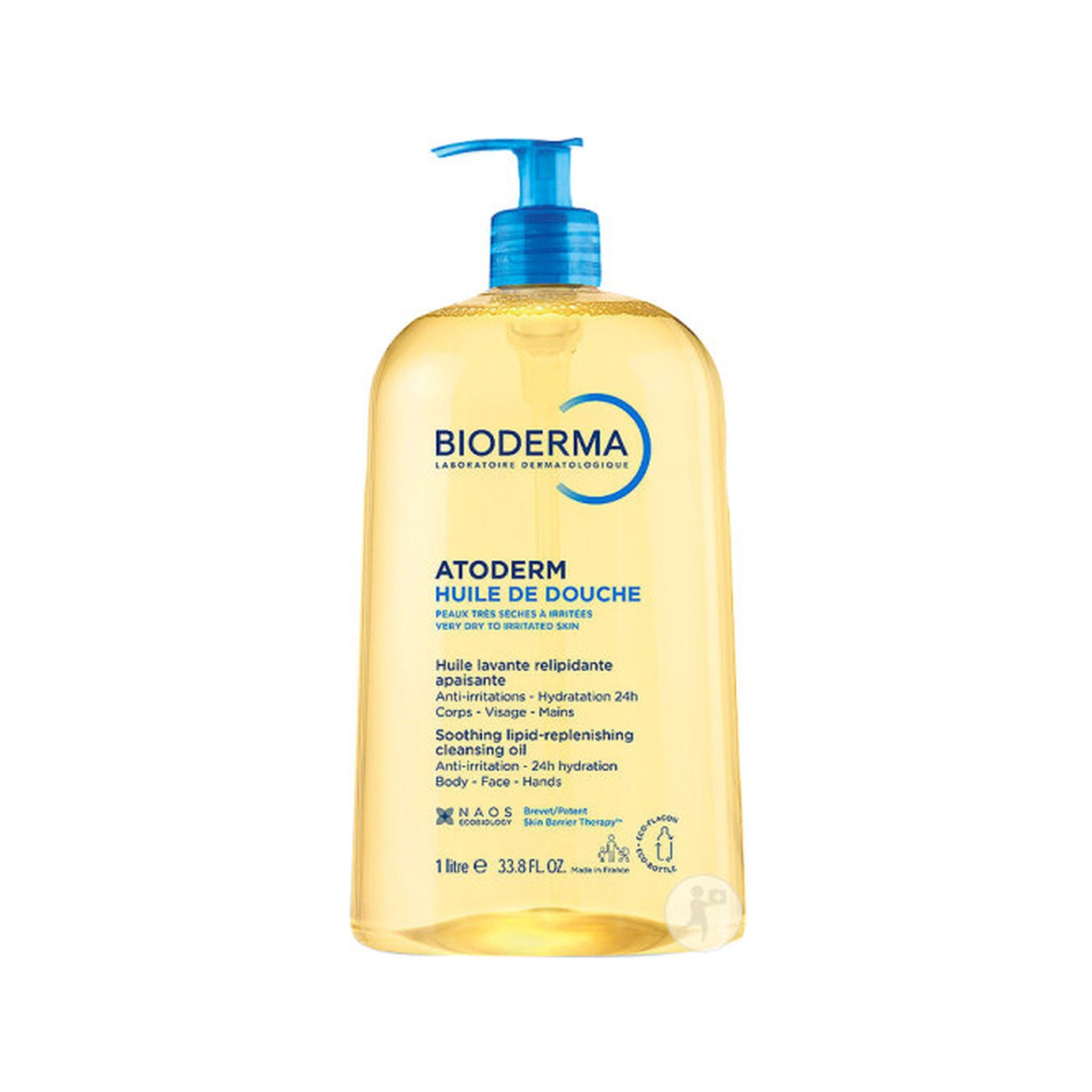 Bioderma Atoderm Huile De Douche Huile Relipidante Peaux Sensibles Sèches À Très Sèches 1l