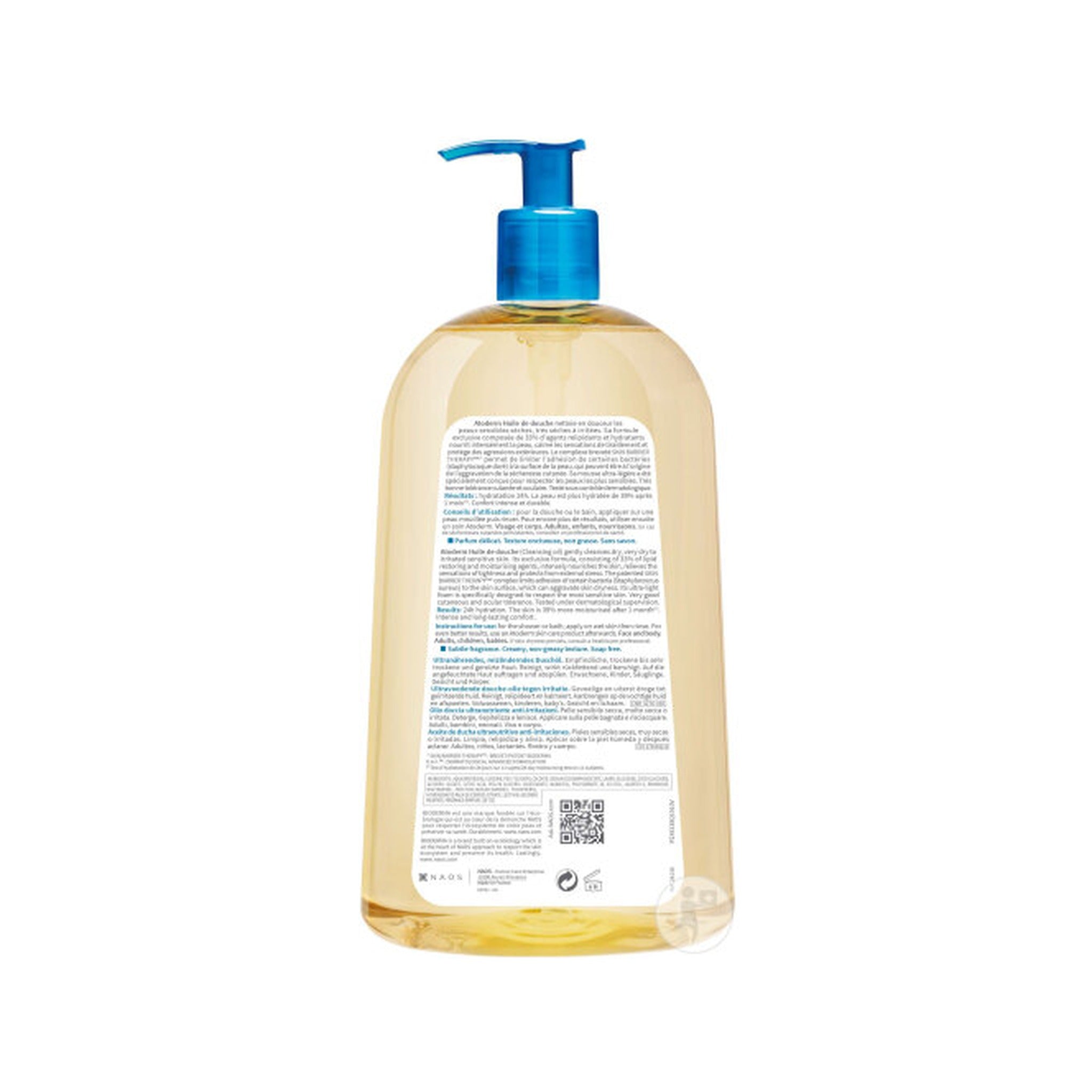Bioderma Atoderm Huile De Douche Huile Relipidante Peaux Sensibles Sèches À Très Sèches 1l