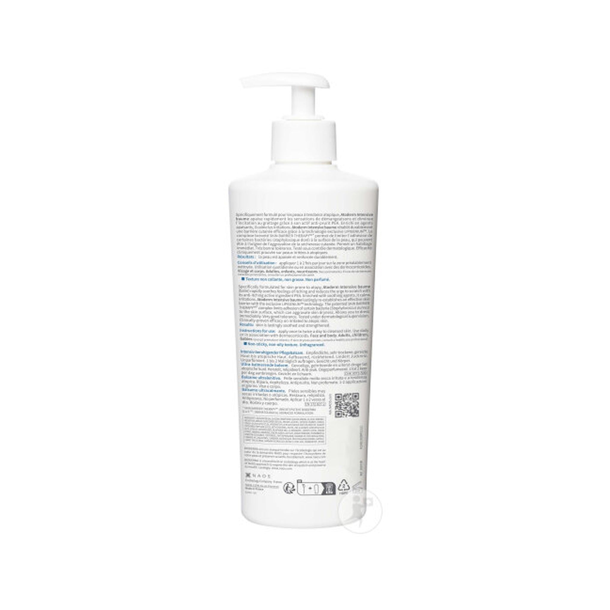 Bioderma Atoderm Intensive Baume Ultra-Apaisant Peaux Sensibles Très Sèches 500ml