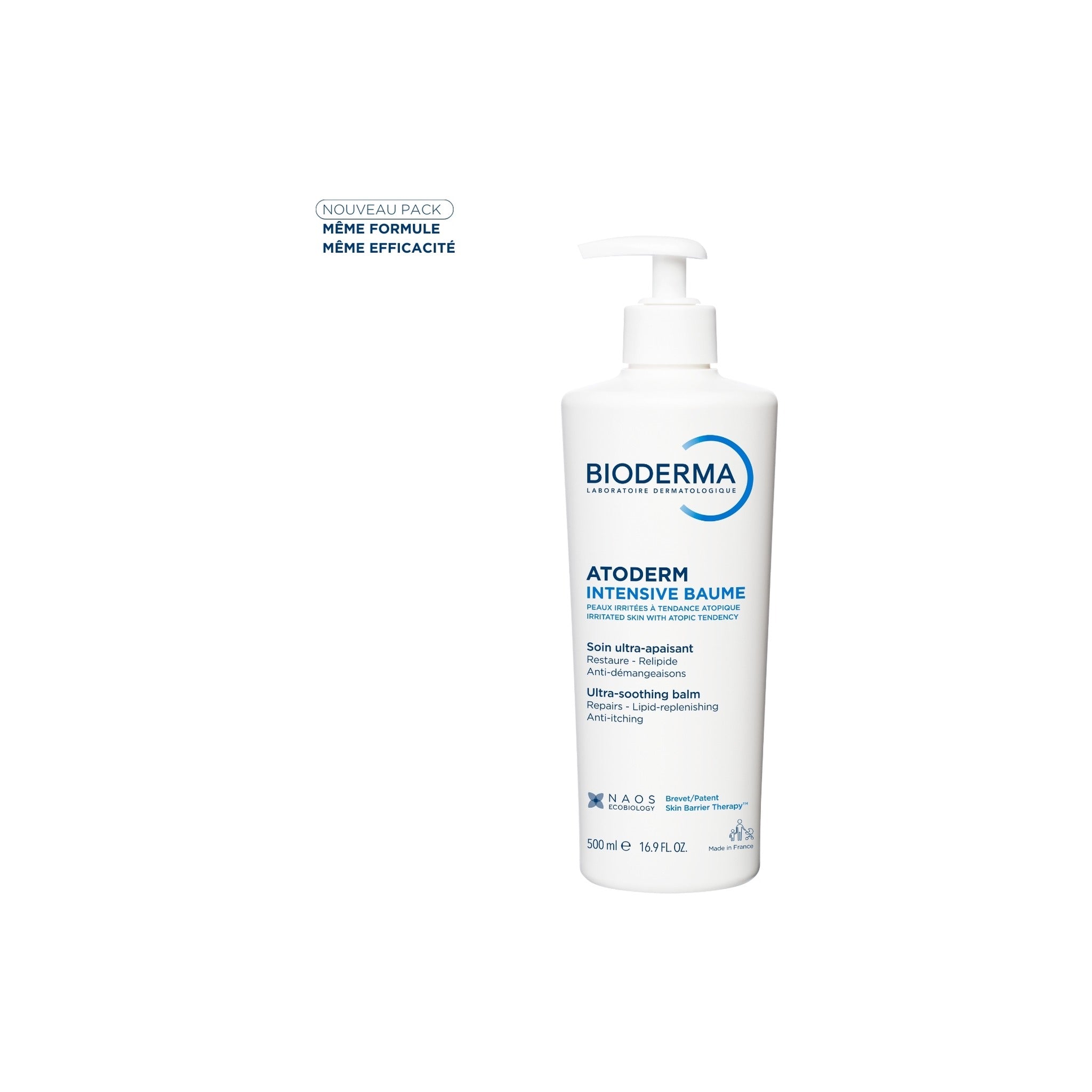 Bioderma Atoderm Intensive Baume Ultra-Apaisant Peaux Sensibles Très Sèches 500ml