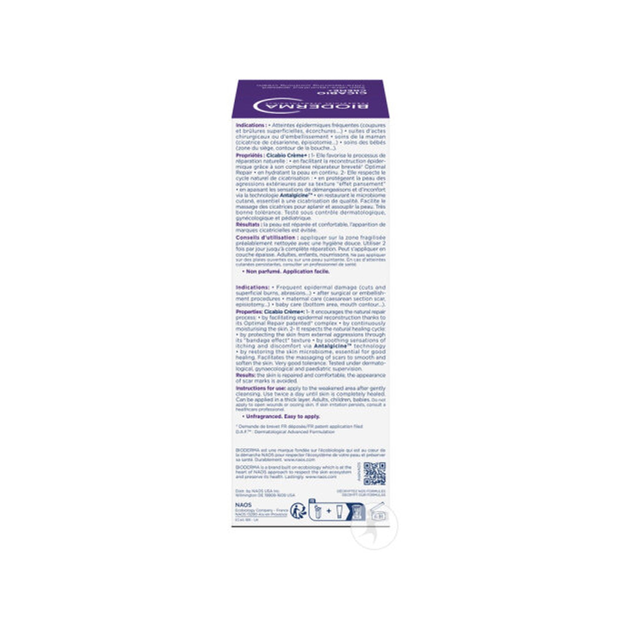 Bioderma Cicabio Crème+ Soin Ultra-Réparateur Apaisant Tube 100ml