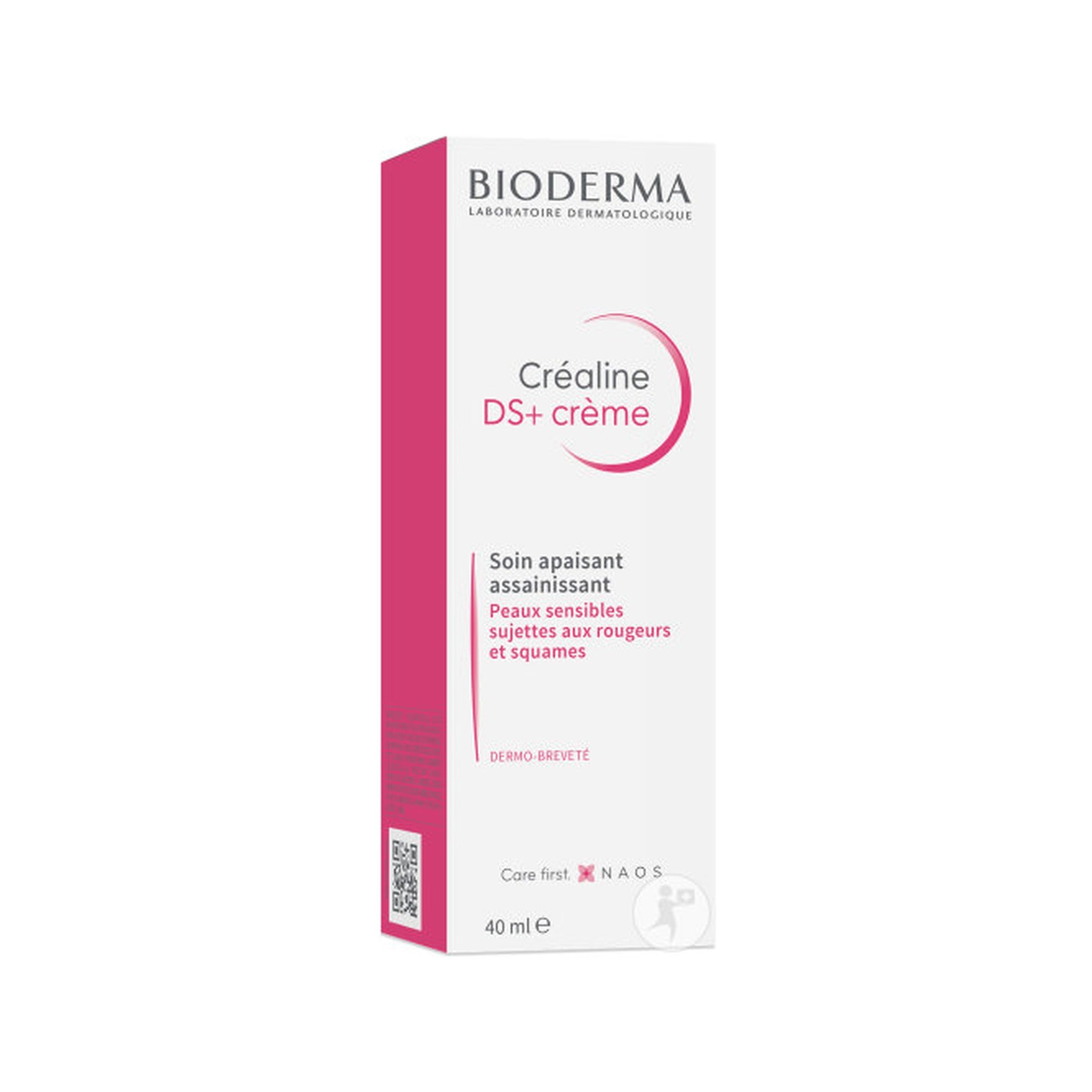 Bioderma Créaline DS+ Crème Apaisante Assainissante Anti-Rougeurs Anti-Squames Peaux Sensibles 40ml