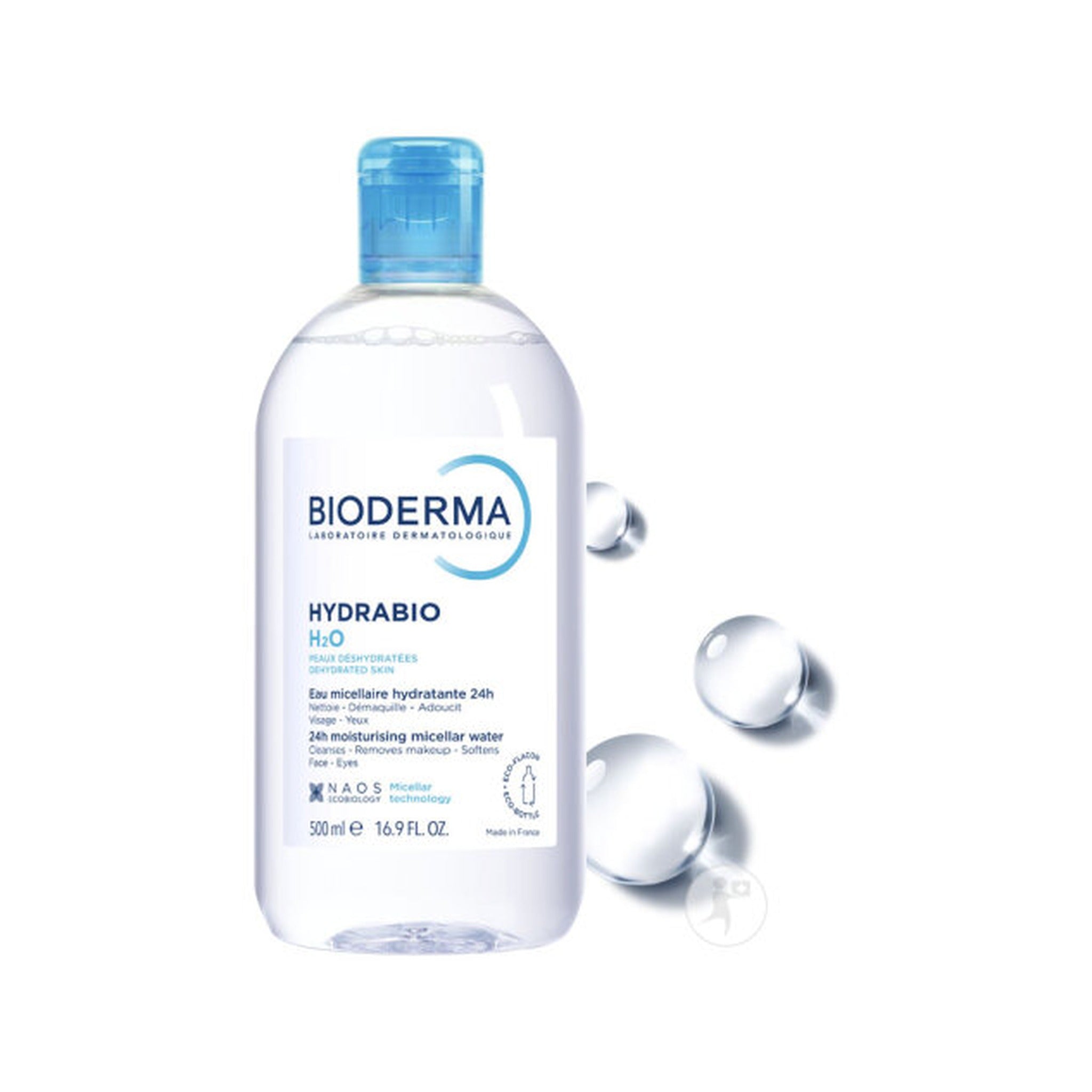 Bioderma Hydrabio H2O Eau Micellaire Démaquillante Nettoyante Peaux Déshydratées Flacon 500ml