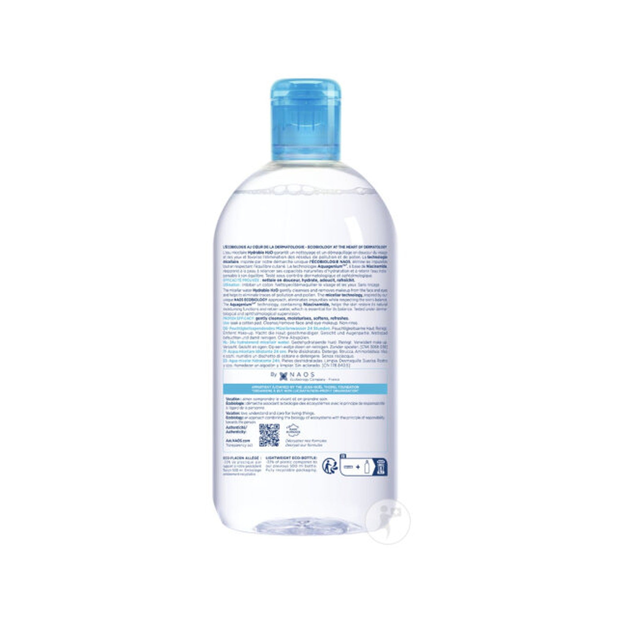 Bioderma Hydrabio H2O Eau Micellaire Démaquillante Nettoyante Peaux Déshydratées Flacon 500ml