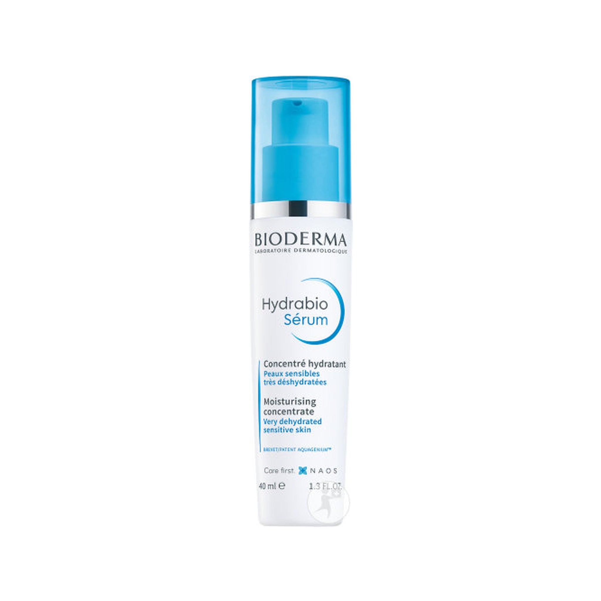 Bioderma Hydrabio Sérum Concentré Hydratant Peaux Sensibles Déshydratées Flacon Pompe 40ml