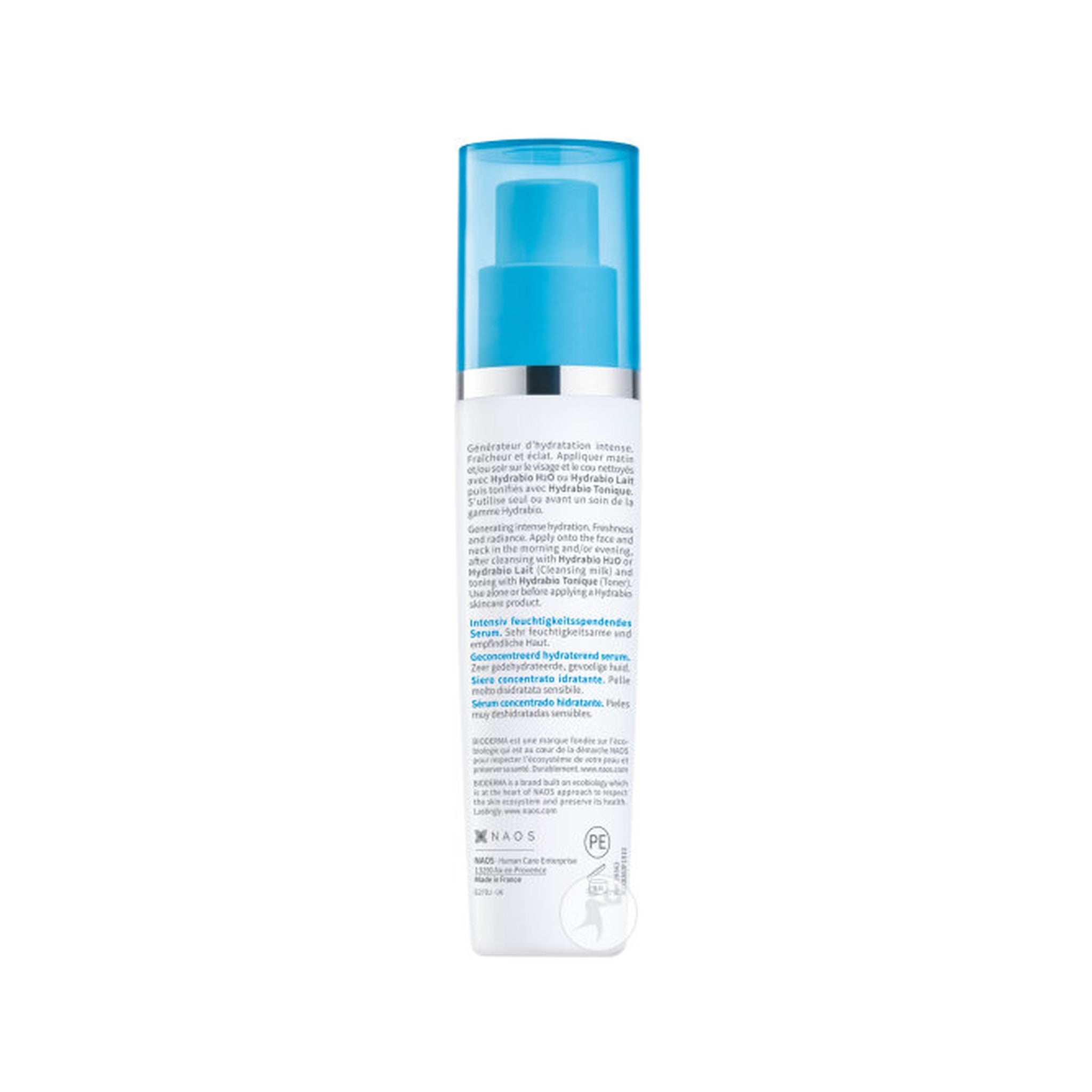Bioderma Hydrabio Sérum Concentré Hydratant Peaux Sensibles Déshydratées Flacon Pompe 40ml
