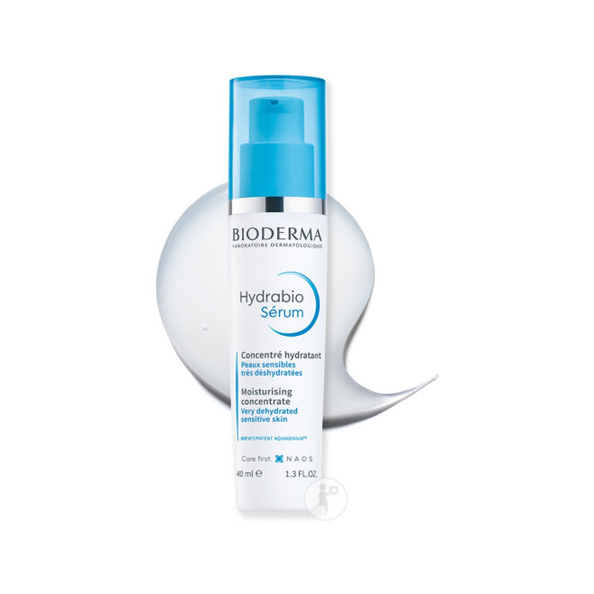 Bioderma Hydrabio Sérum Concentré Hydratant Peaux Sensibles Déshydratées Flacon Pompe 40ml