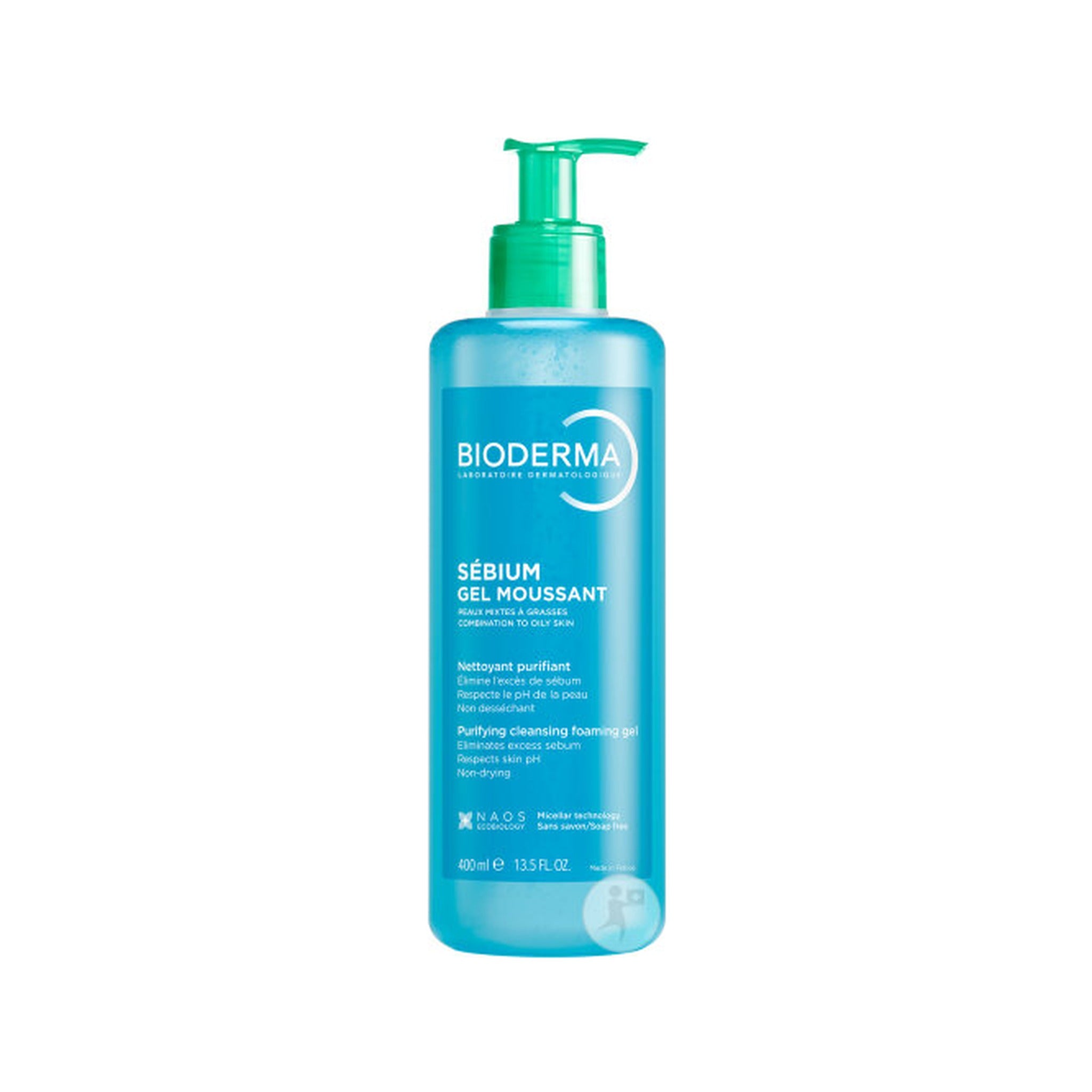 Bioderma Sébium Gel Moussant Nettoyant Purifiant Flacon Pompe 400ml