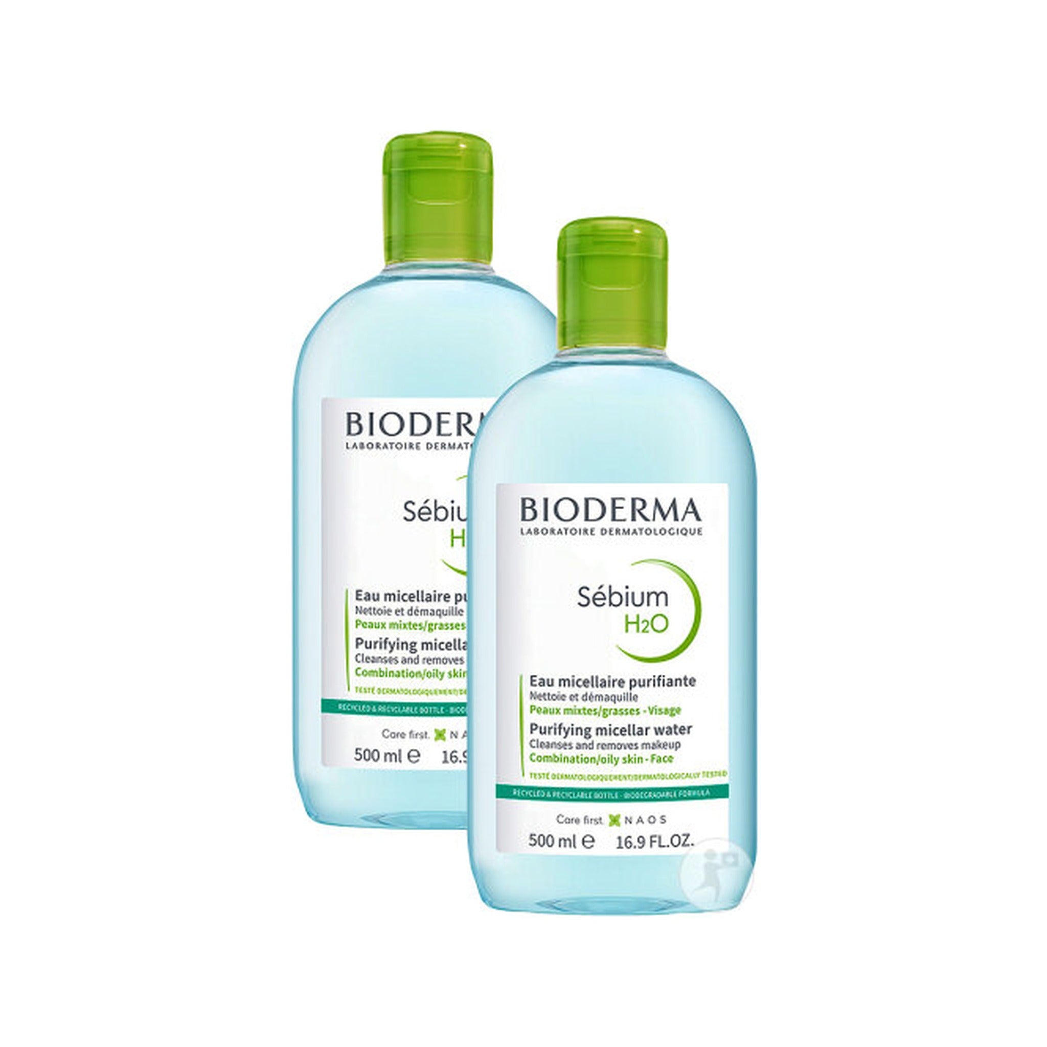 Bioderma Sébium H2O Eau Micellaire Démaquillante Nettoyante Peaux Mixtes À Grasses 500ml