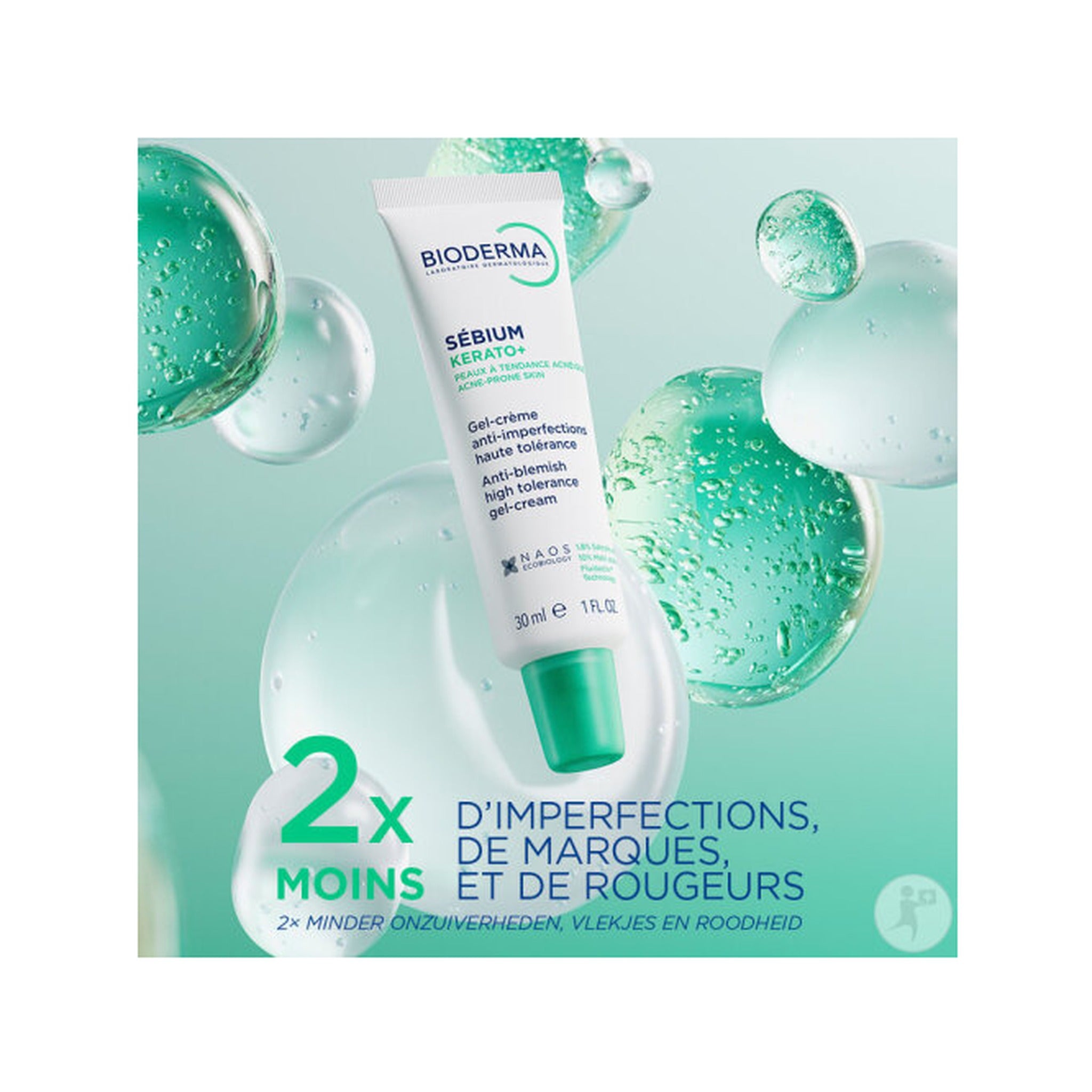 Bioderma Sébium Kérato+ Gel-Crème Anti-Imperfections Tube Canule 30ml
