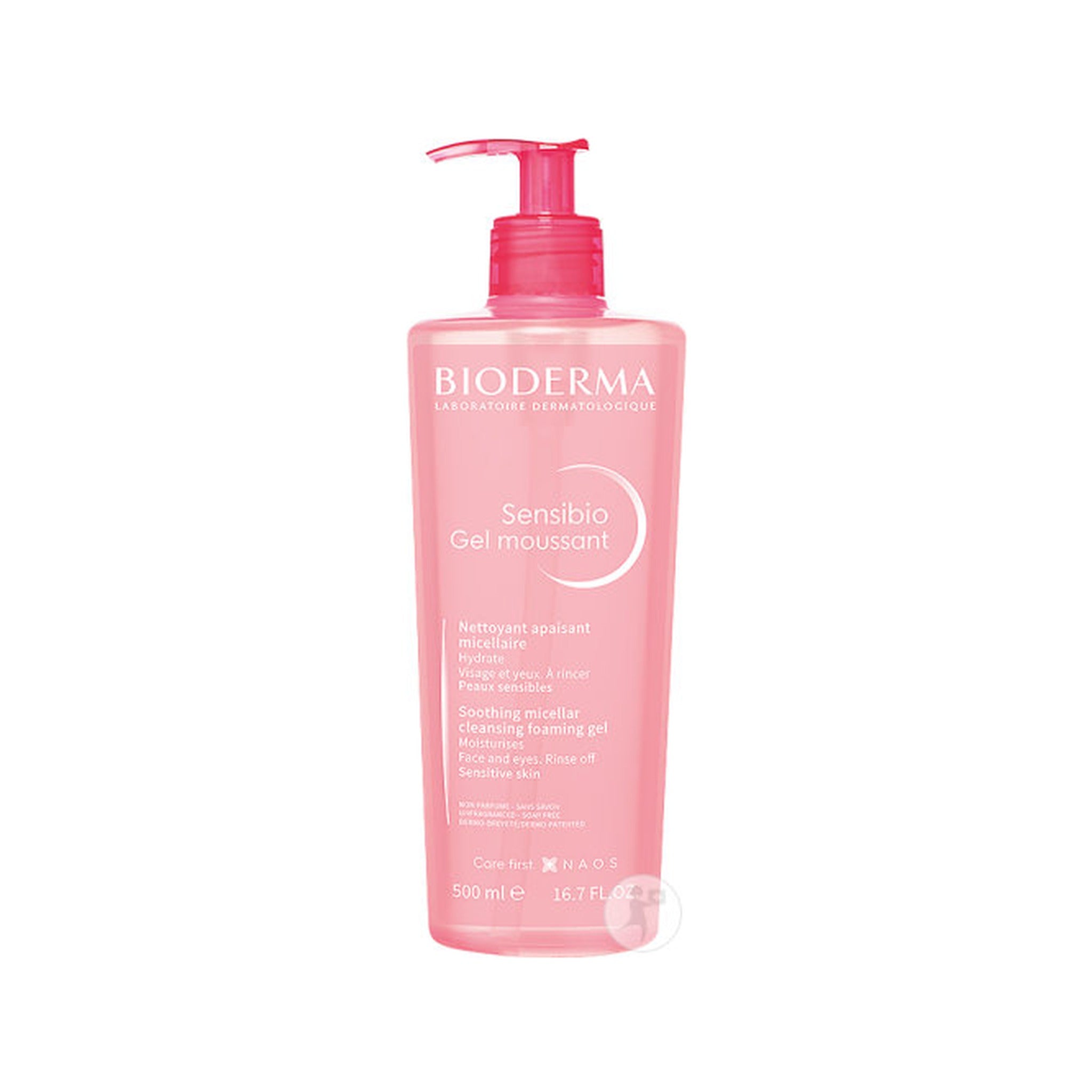 Bioderma Sensibio Gel Moussant Nettoyant Apaisant Visage Pour Peaux Sensibles 500ml