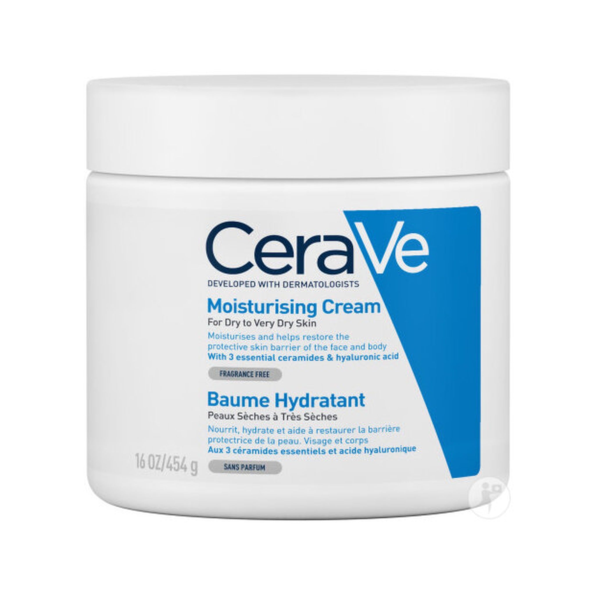 CeraVe Baume Hydratant Peaux Sèches À Très Sèches 3 Céramides Essentiels Et Acide Hyaluronique 454g