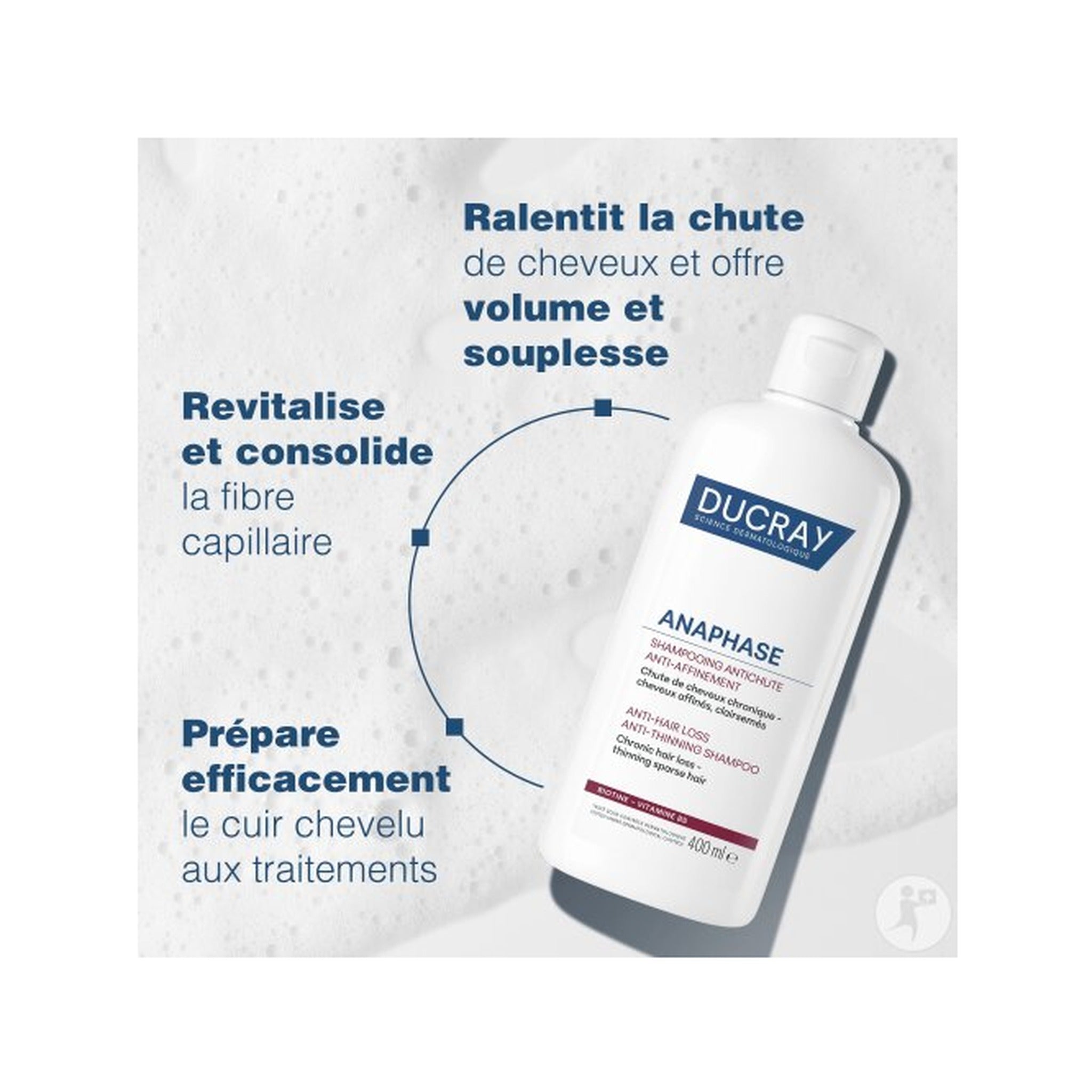 Ducray Anaphase Shampoing Antichute Anti-Affinement Flacon 400ml