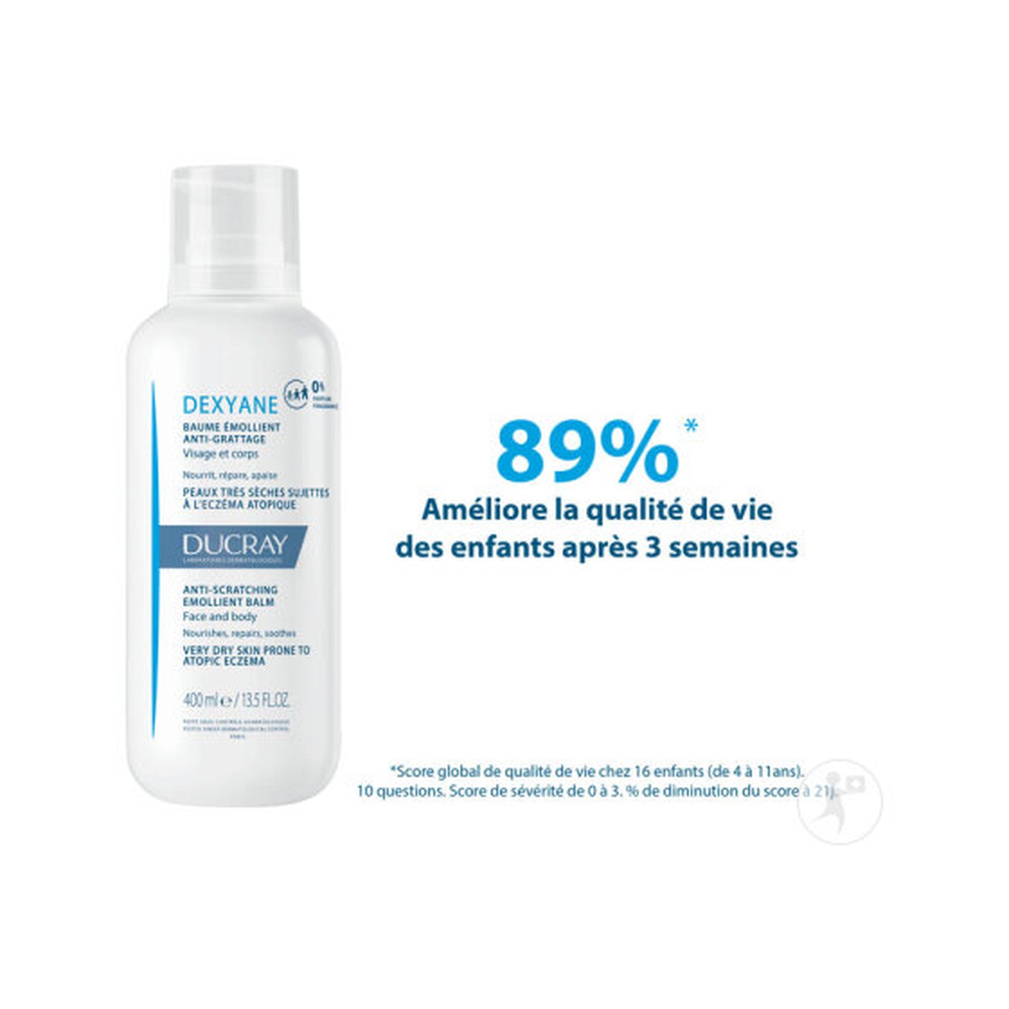 Ducray Dexyane Baume Emollient Anti-Grattage Peau Très Sèche/Tendance Atopique Démangeaisons 400ml