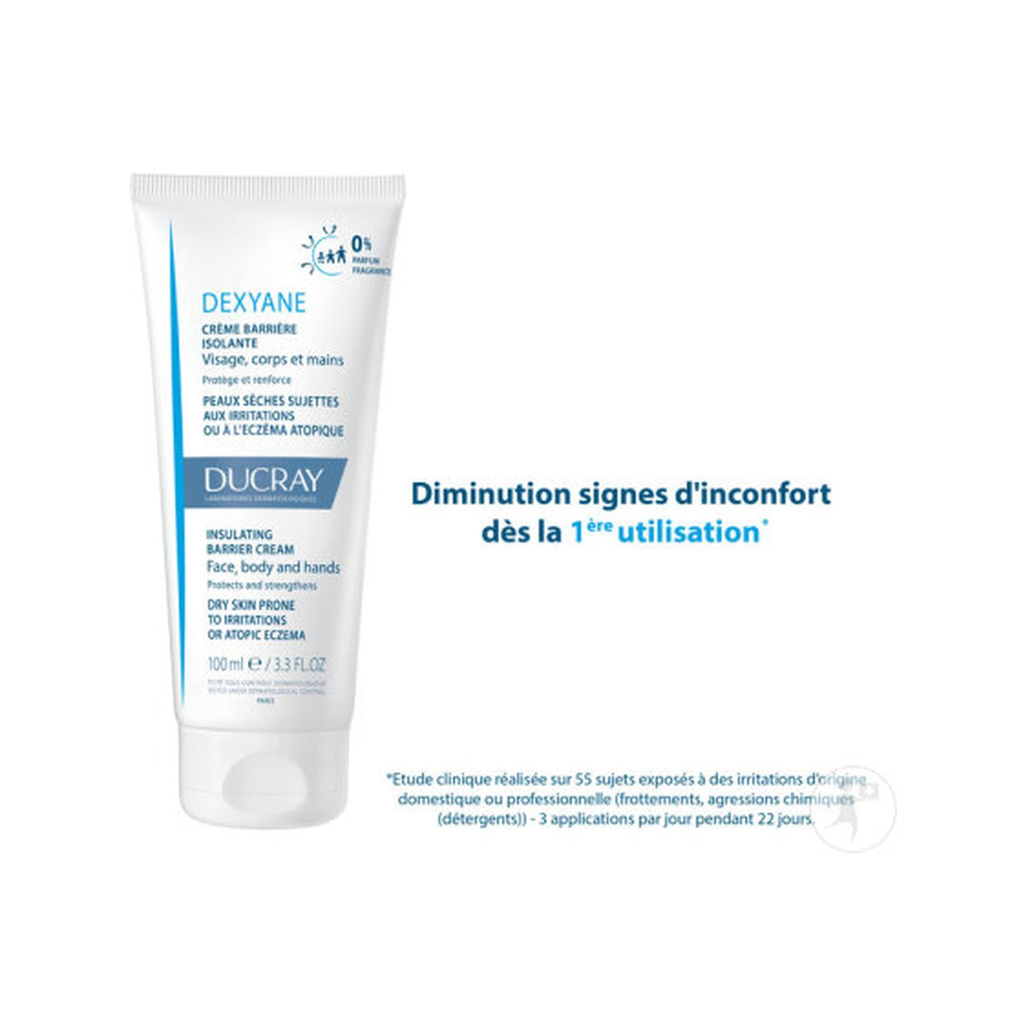 Ducray Dexyane Crème Barrière Isolante Visage Corps Et Mains Tube 100ml