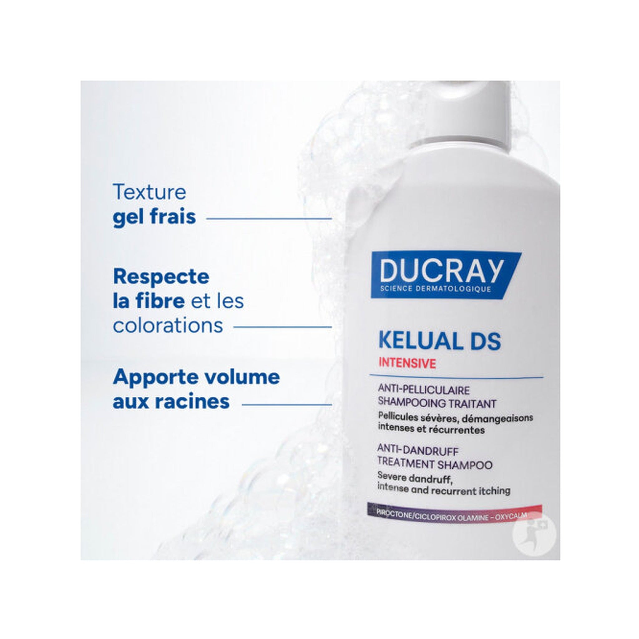Ducray Kelual DS Intensive Shampoing Traitant Pellicules Sévères & Démangeaisons Récurrentes 100ml