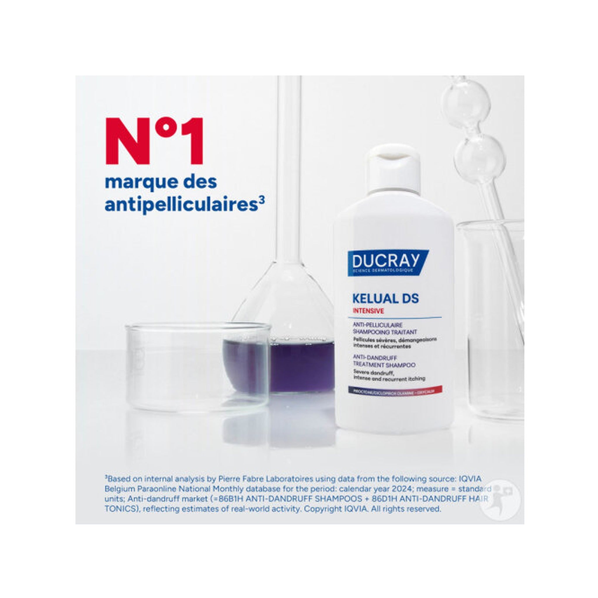 Ducray Kelual DS Intensive Shampoing Traitant Pellicules Sévères & Démangeaisons Récurrentes 100ml