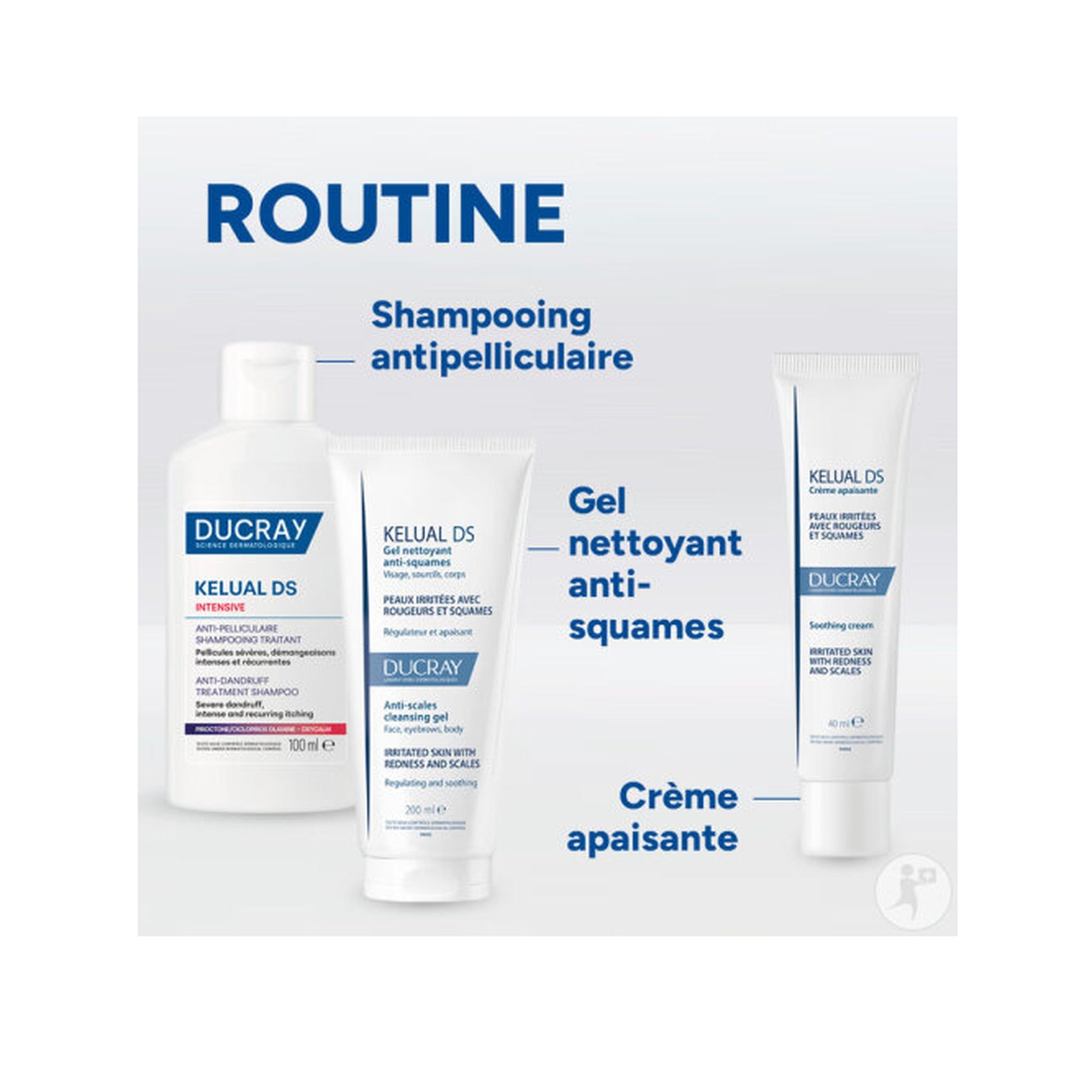 Ducray Kelual DS Intensive Shampoing Traitant Pellicules Sévères & Démangeaisons Récurrentes 100ml