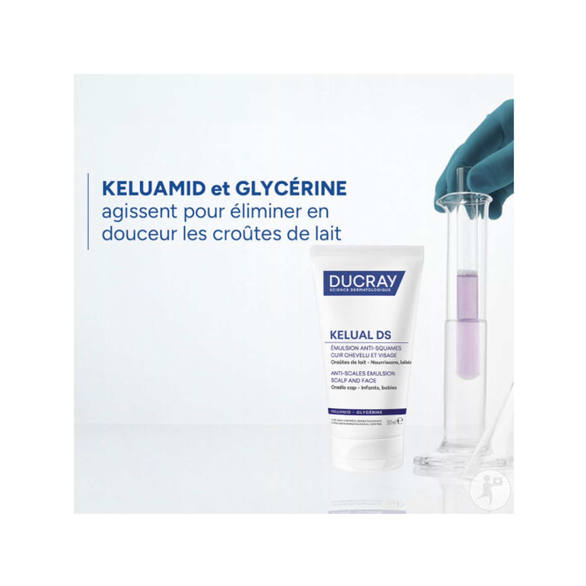 Ducray Kelual Emulsion Kératoréductrice Croûtes De Lait Peau Sébosquameuse 50ml