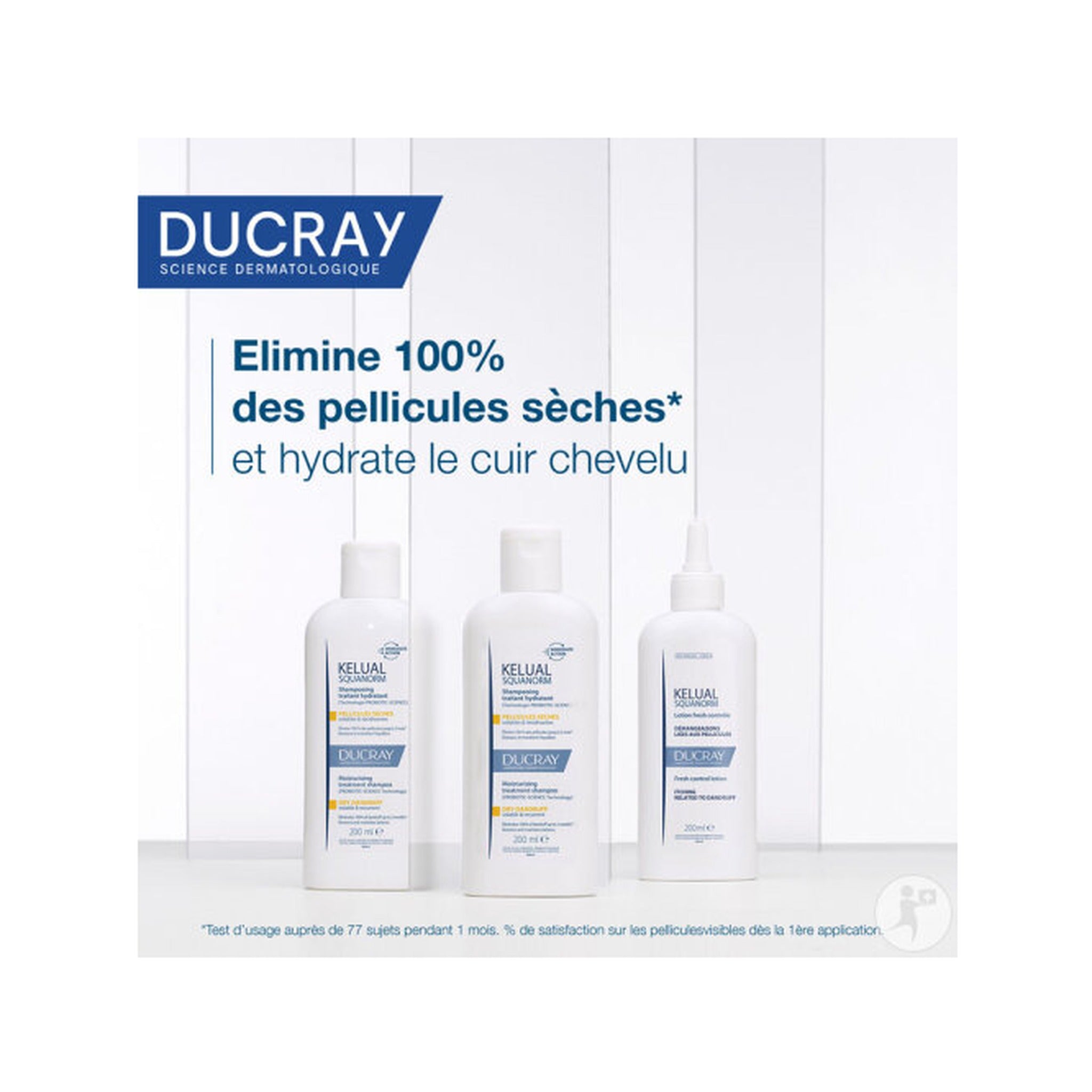 Ducray Kelual Squanorm Shampoing Traitant Hydratant Pellicules Sèches 400ml