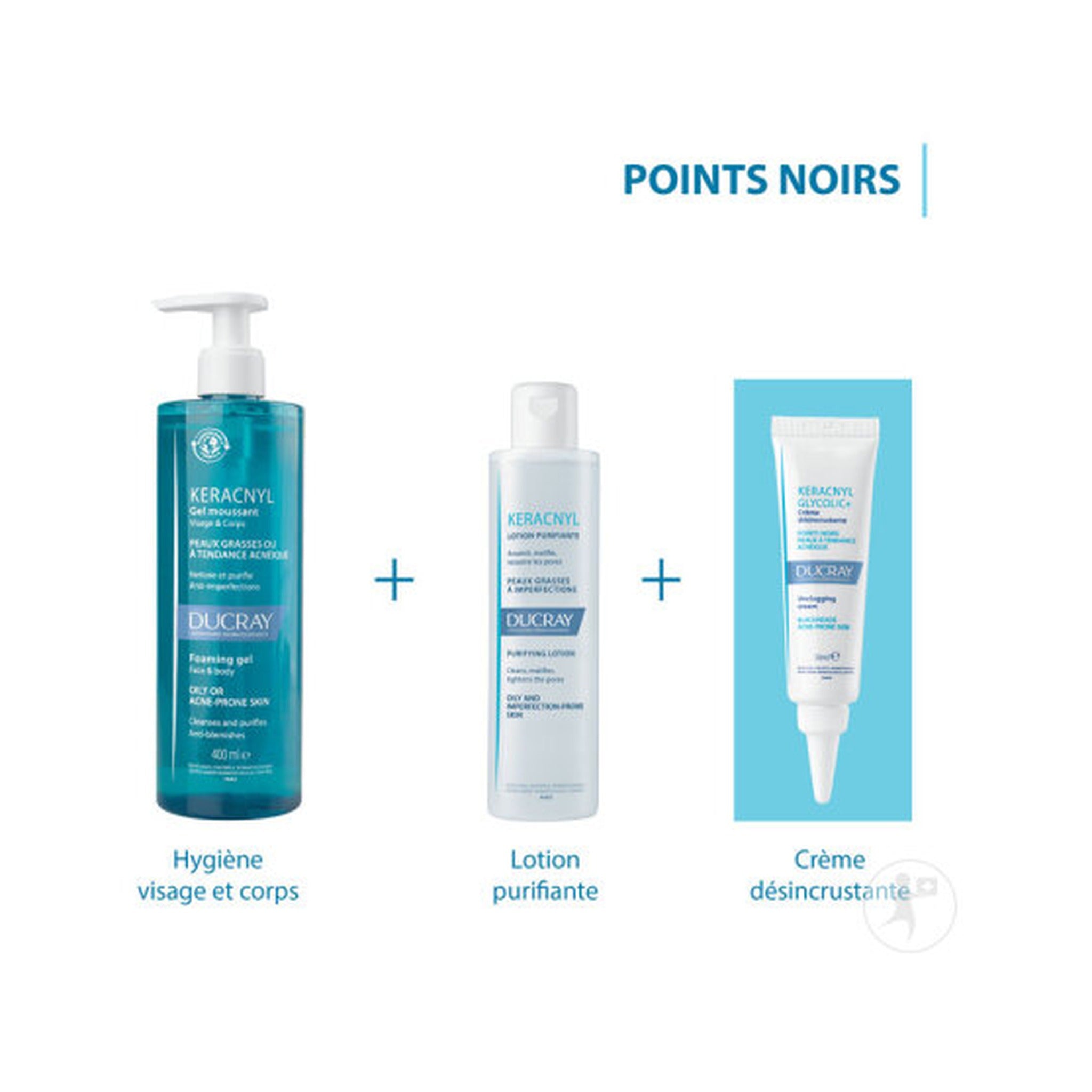 Ducray Keracnyl Glycolic+ Crème Désincrustante Peau À Tendance Acnéique Points Noirs 30ml