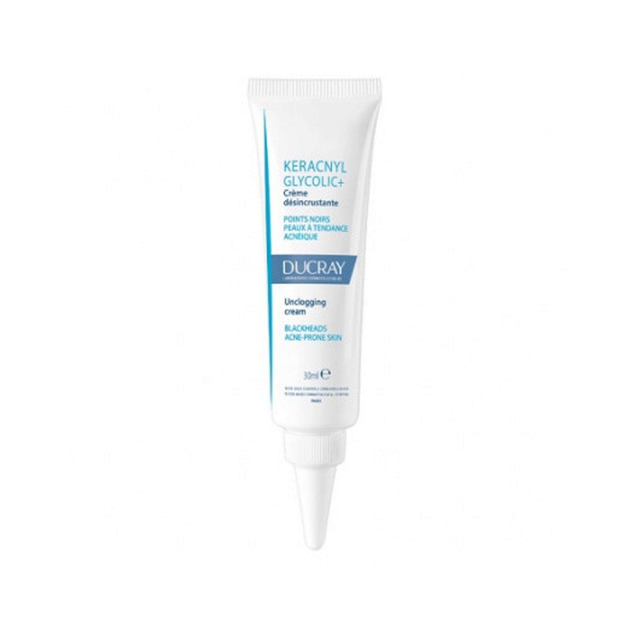Ducray Keracnyl Glycolic+ Crème Désincrustante Peau À Tendance Acnéique Points Noirs 30ml