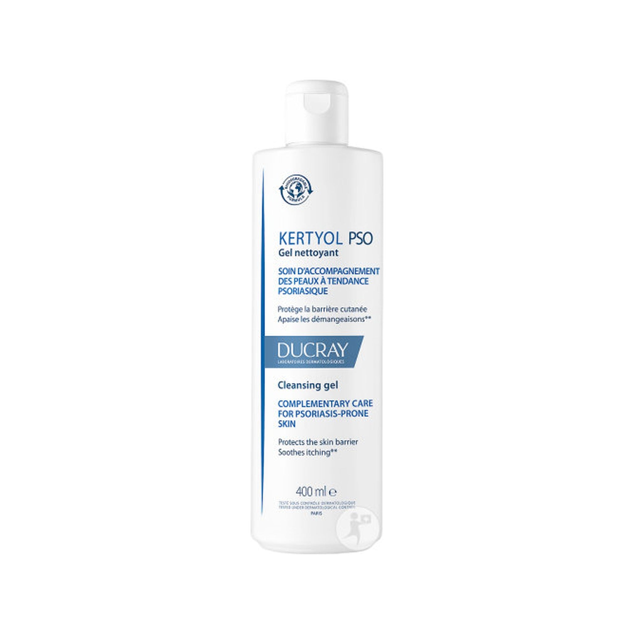 Ducray  Kertyol P.S.O. Gel Nettoyant Surgras Peau À Tendance Psoriasique Démangeaisons 400ml