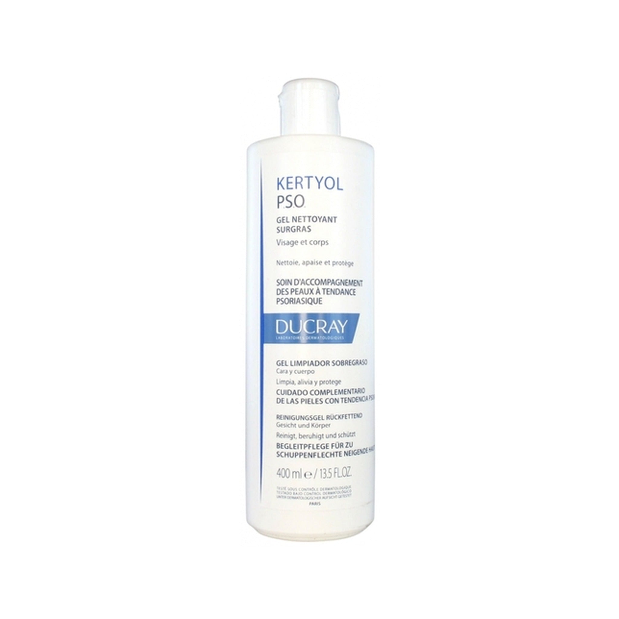 Ducray  Kertyol P.S.O. Gel Nettoyant Surgras Peau À Tendance Psoriasique Démangeaisons 400ml