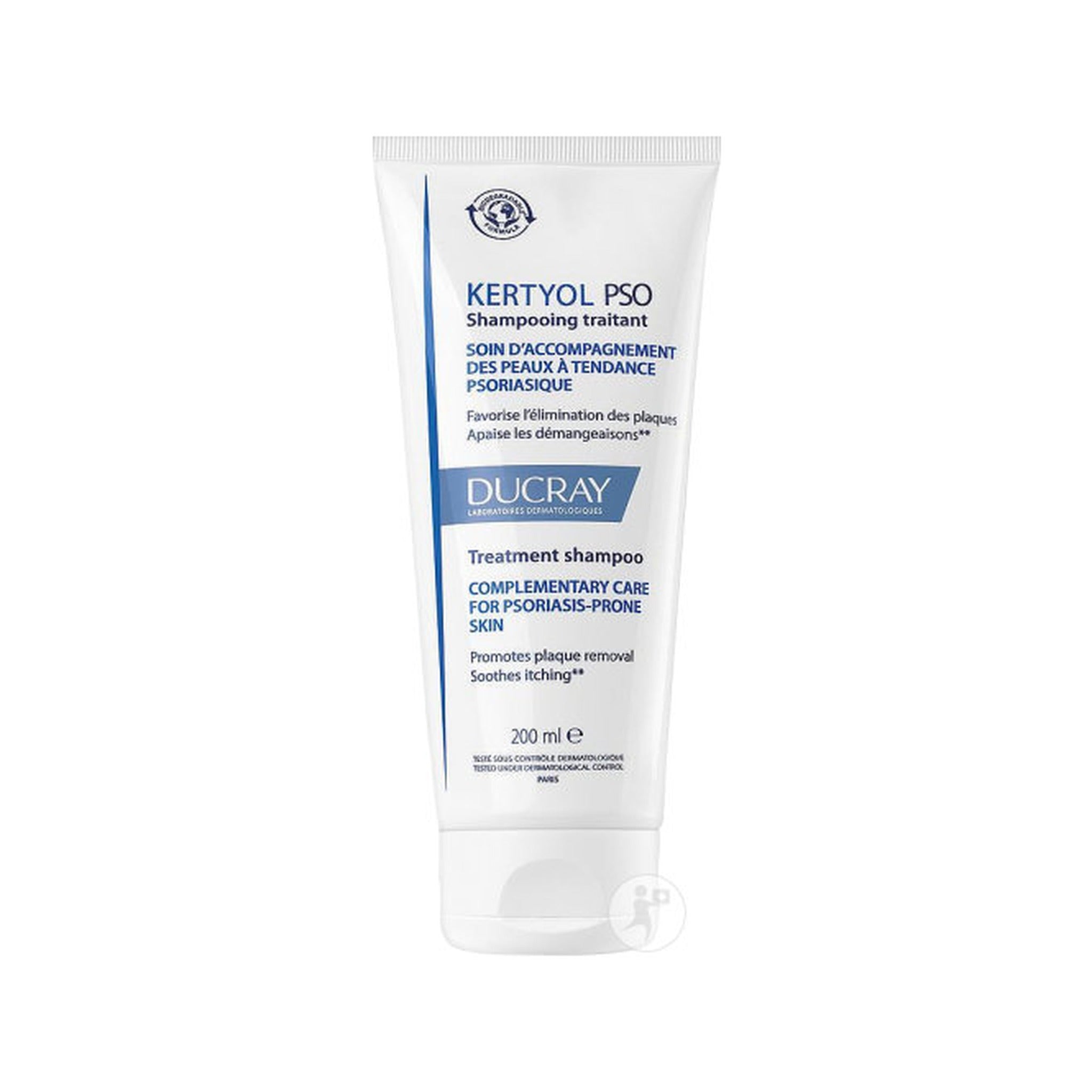 Ducray Kertyol P.S.O. Shampoing Traitant Peau À Tendance Psoriasique Démangeaisons 200ml