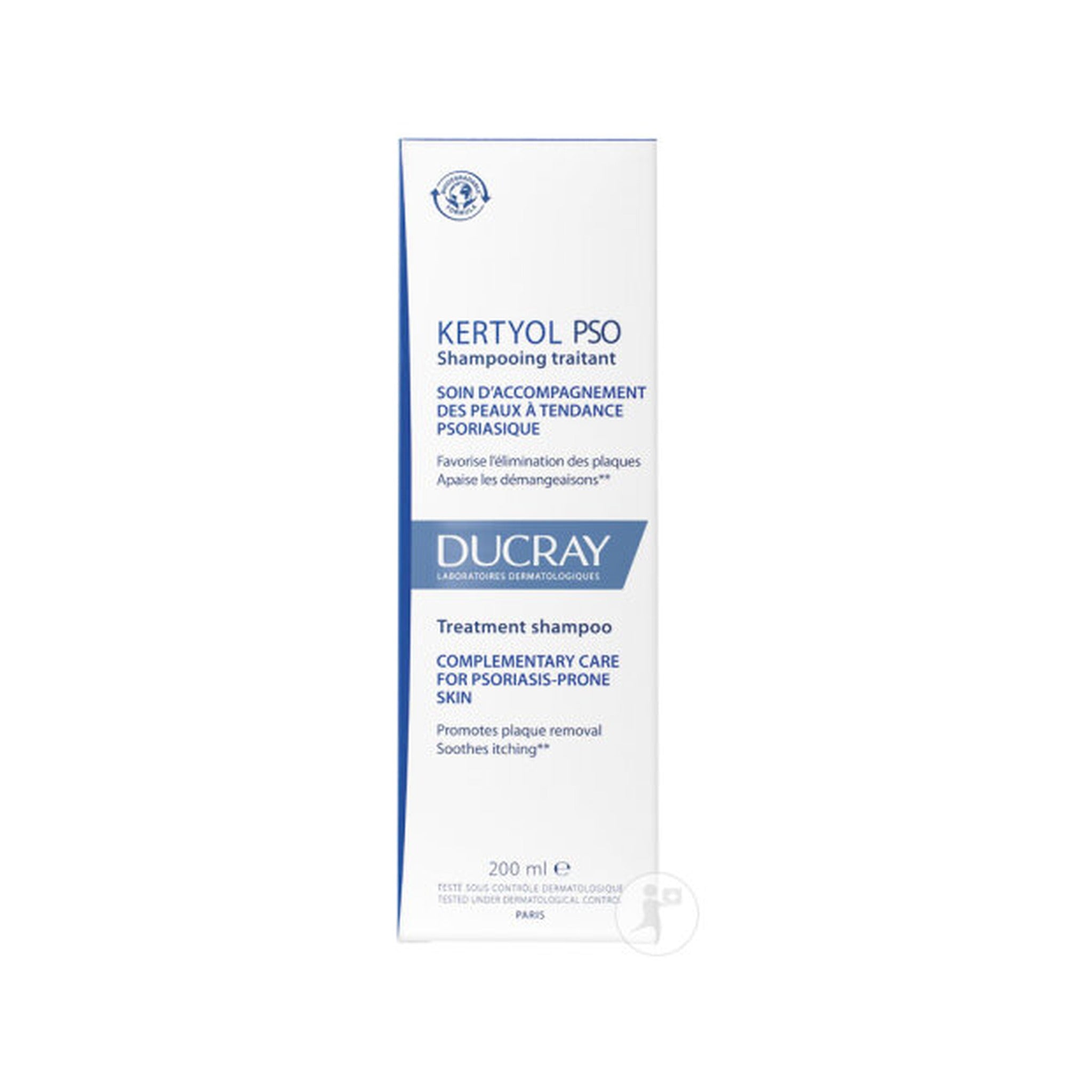 Ducray Kertyol P.S.O. Shampoing Traitant Peau À Tendance Psoriasique Démangeaisons 200ml