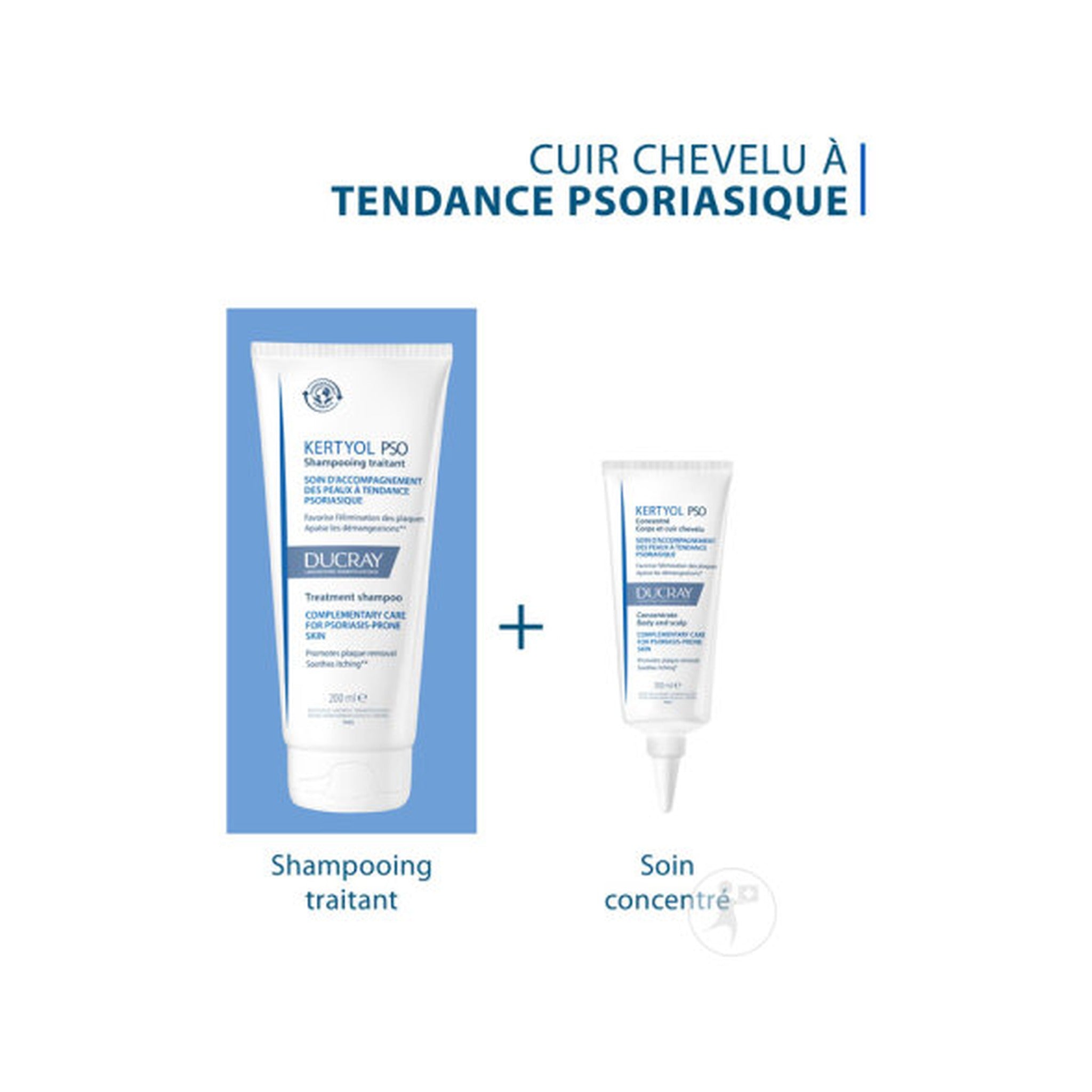 Ducray Kertyol P.S.O. Shampoing Traitant Peau À Tendance Psoriasique Démangeaisons 200ml