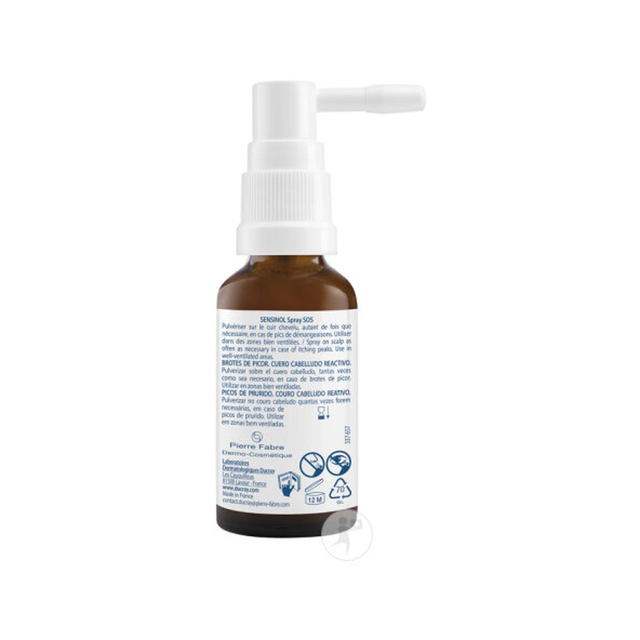 Ducray Sensinol Sos Spray Cuir Chevelu Réactif Pics De Démangeaisons 30ml