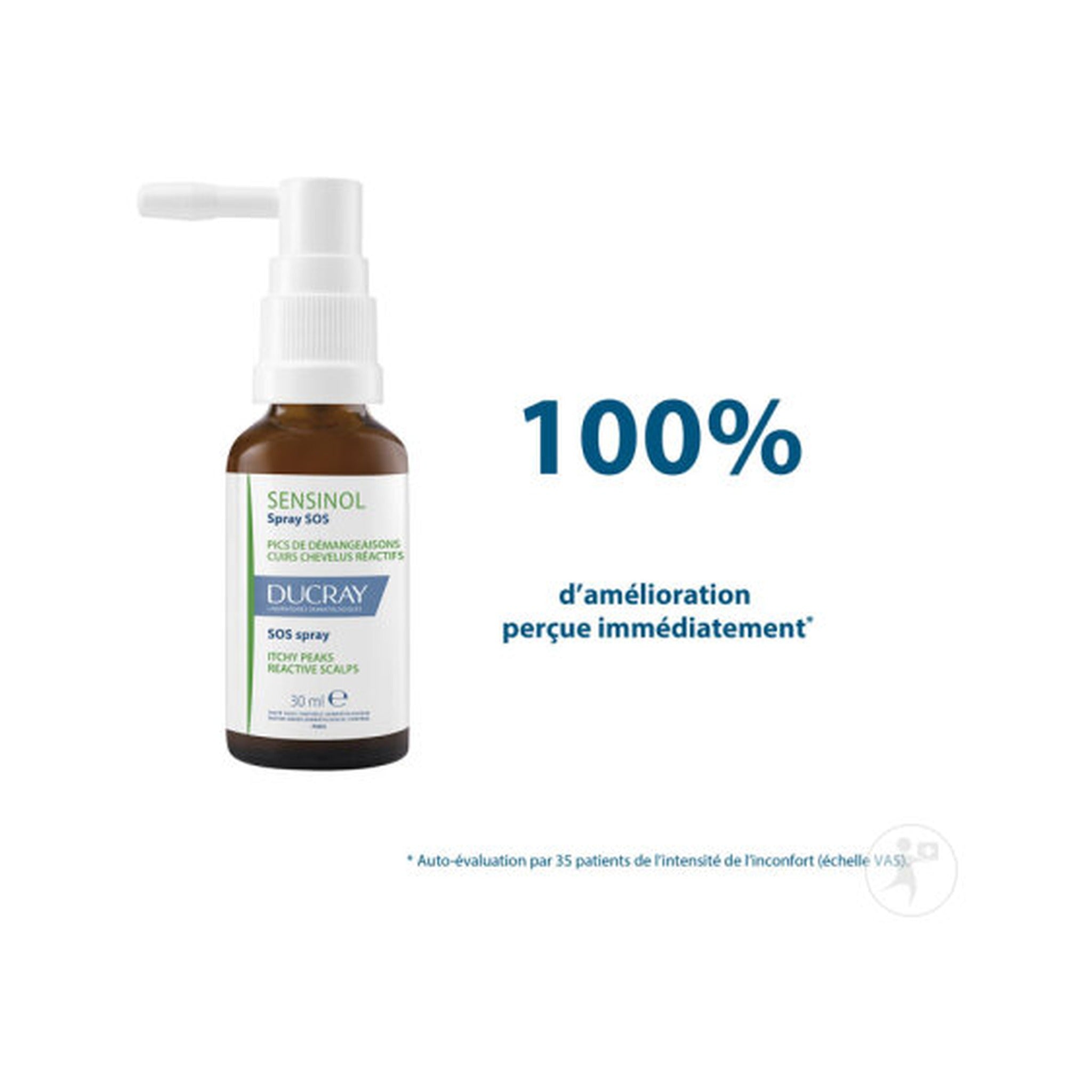 Ducray Sensinol Sos Spray Cuir Chevelu Réactif Pics De Démangeaisons 30ml