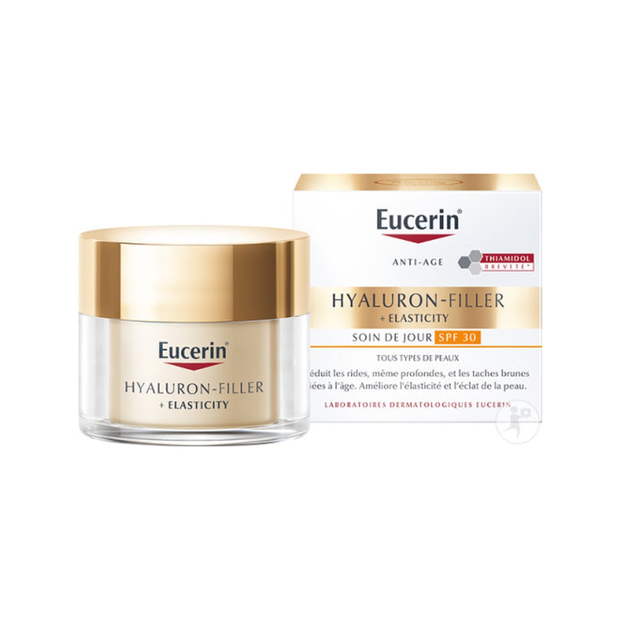Eucerin Hyaluron Filler + Elasticity Soin De Jour IP30 Anti-Âge Tous Types De Peaux Pot 50ml