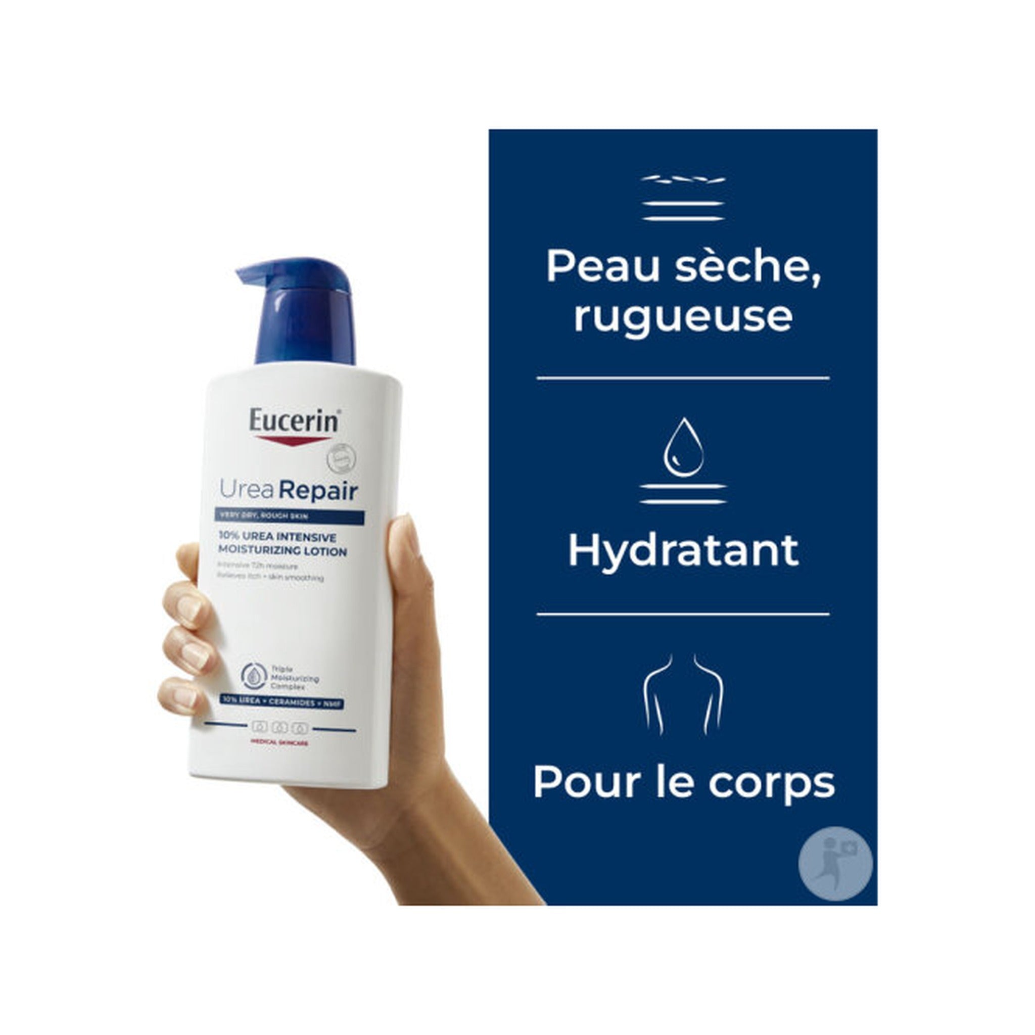 Eucerin UreaRepair Plus Émollient 10% Urée Peaux Très Sèches Et Rugueuses Flacon-Pompe 400ml