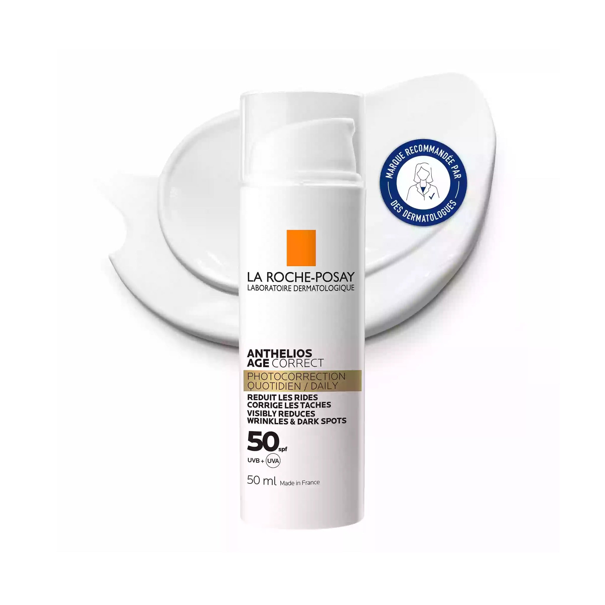 La Roche-Posay Anthelios Age-Correct IP50+ Photocorrection Quotidien Flacon Pompe 50ml