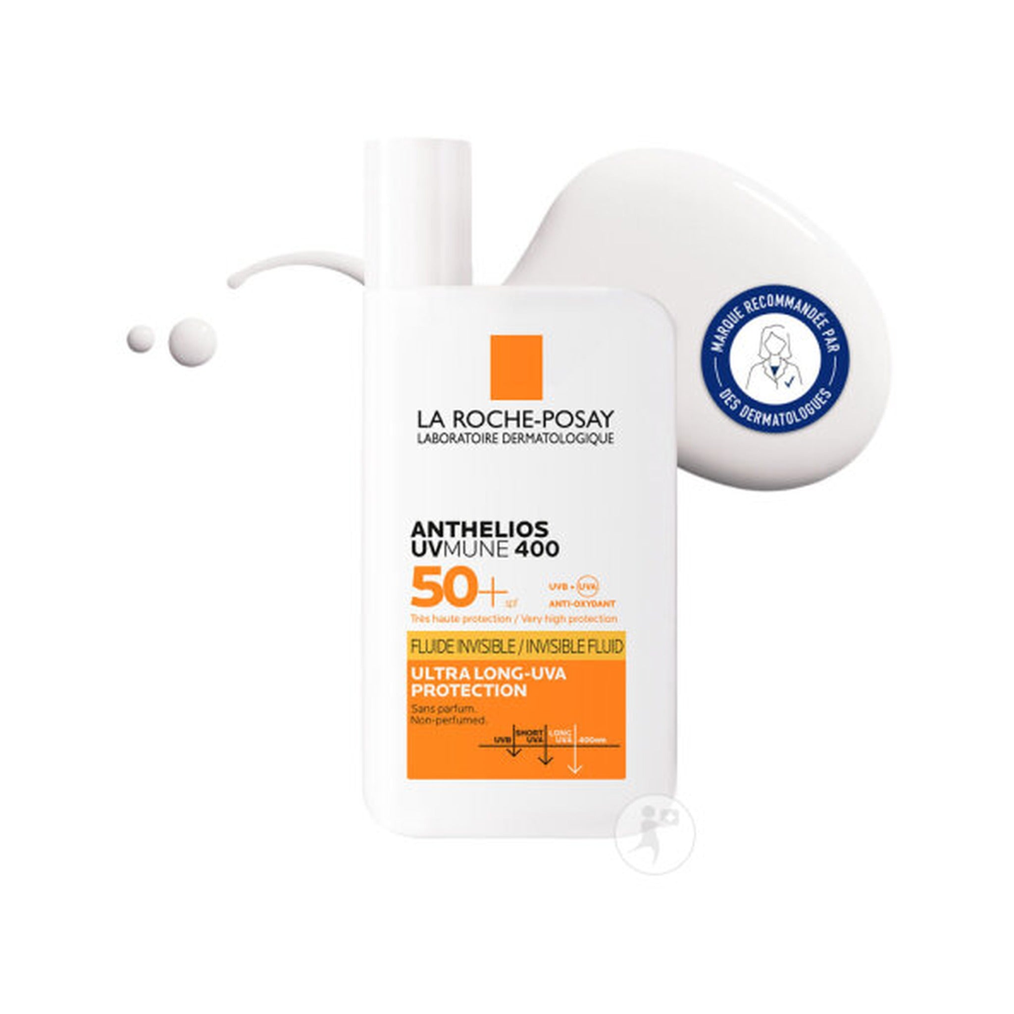 La Roche-Posay Anthelios UVMune 400 Fluide Solaire Invisible IP50+ Visage Sans Parfum 50ml