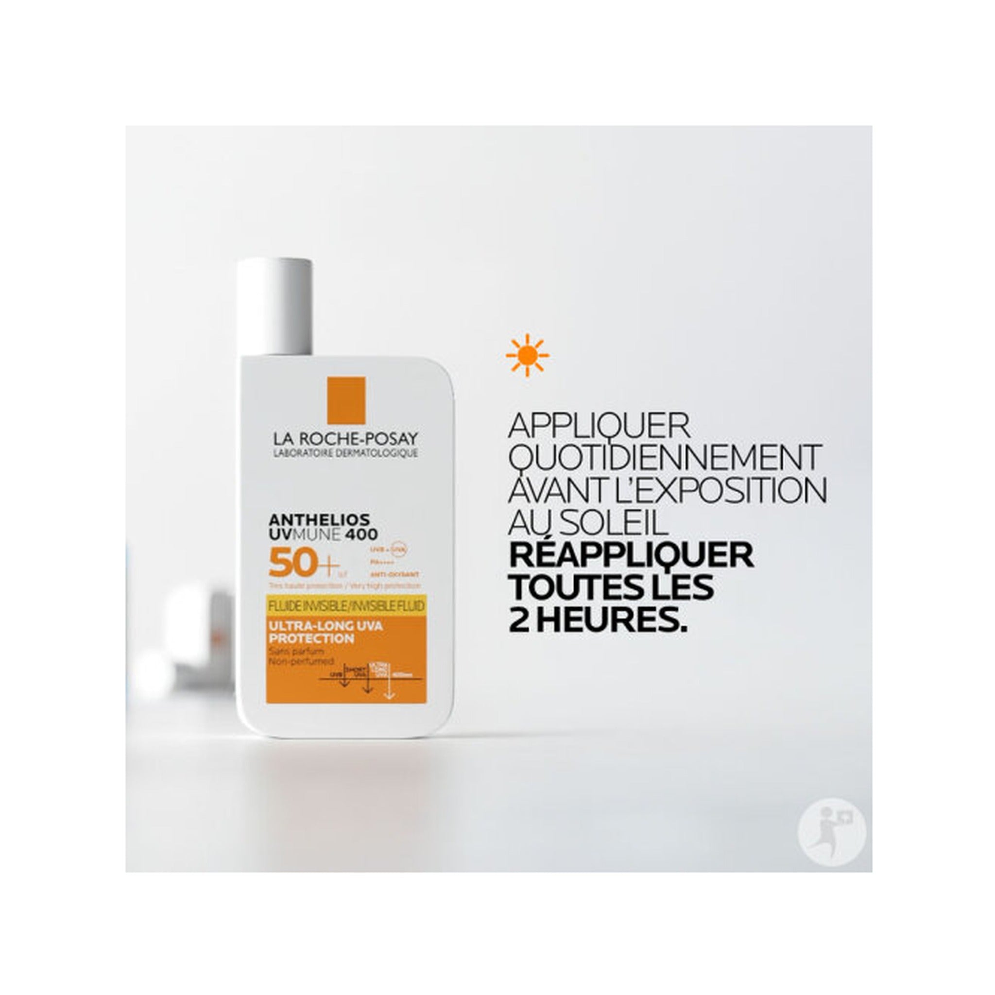 La Roche-Posay Anthelios UVMune 400 Fluide Solaire Invisible IP50+ Visage Sans Parfum 50ml