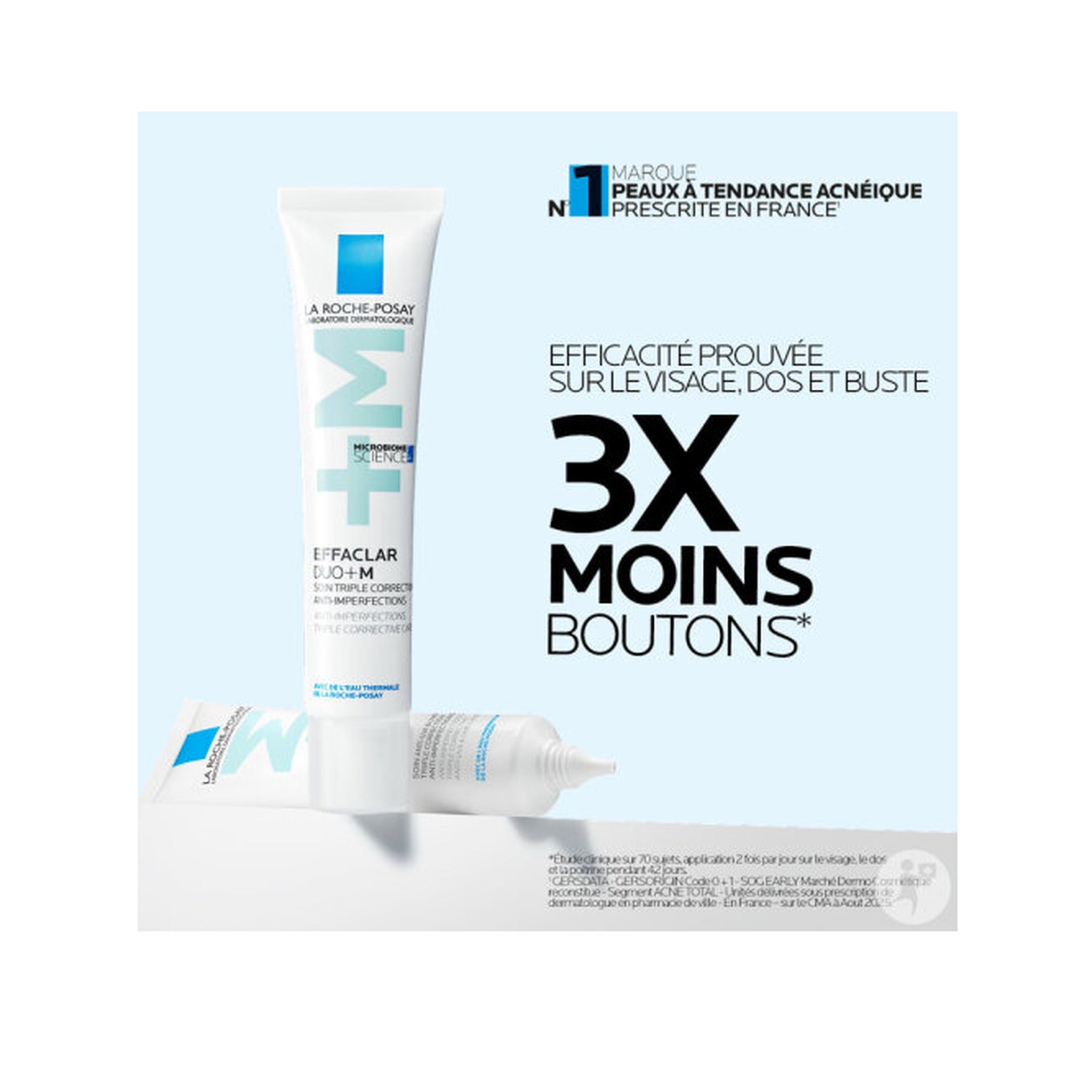 La Roche-Posay Effaclar Duo+M Crème Jour Triple Correction Anti-Imperfections Tube 40ml