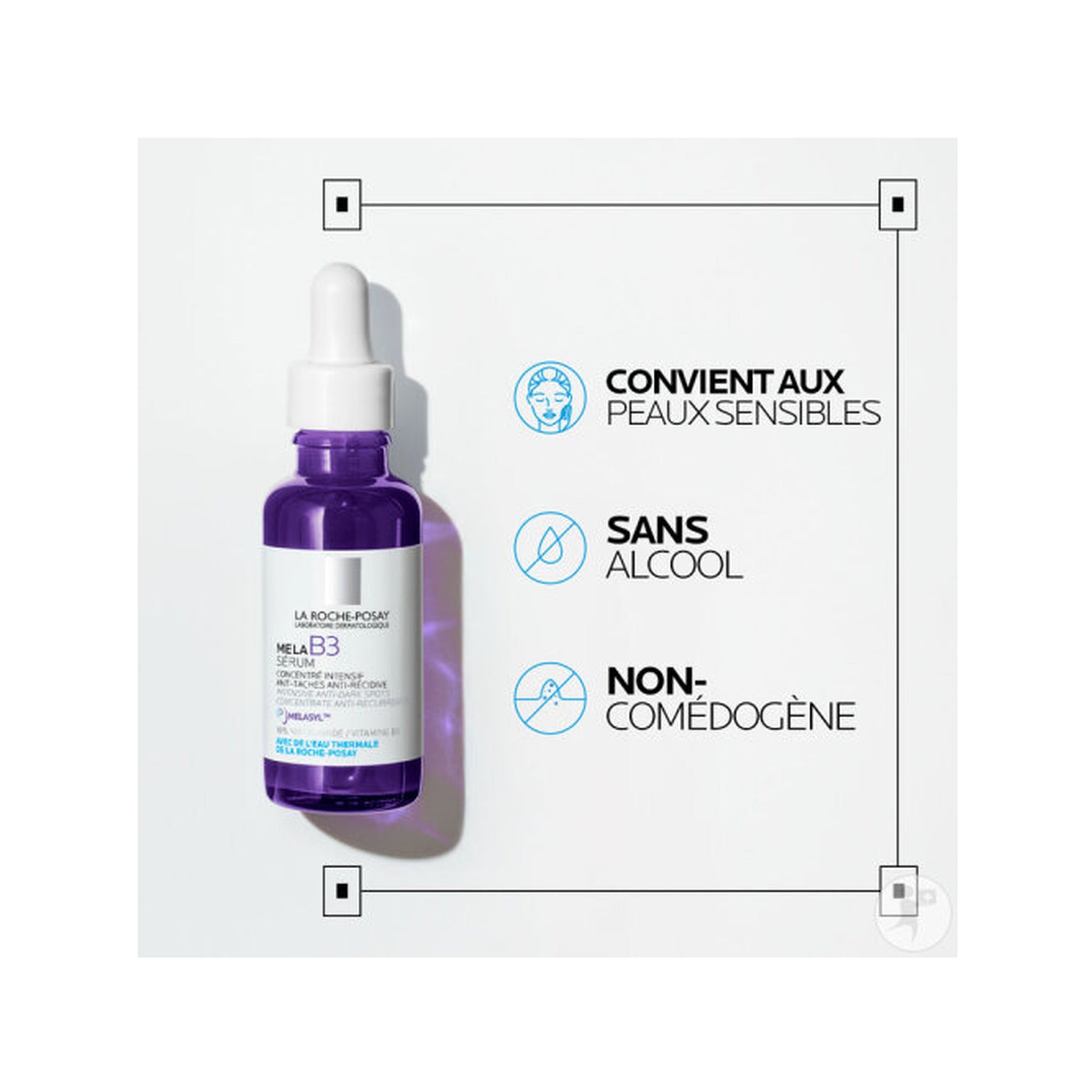 La Roche-Posay Mela B3 Sérum Concentré Intensif Anti-Taches Anti-Récidive Flacon Compte-Gouttes 30ml